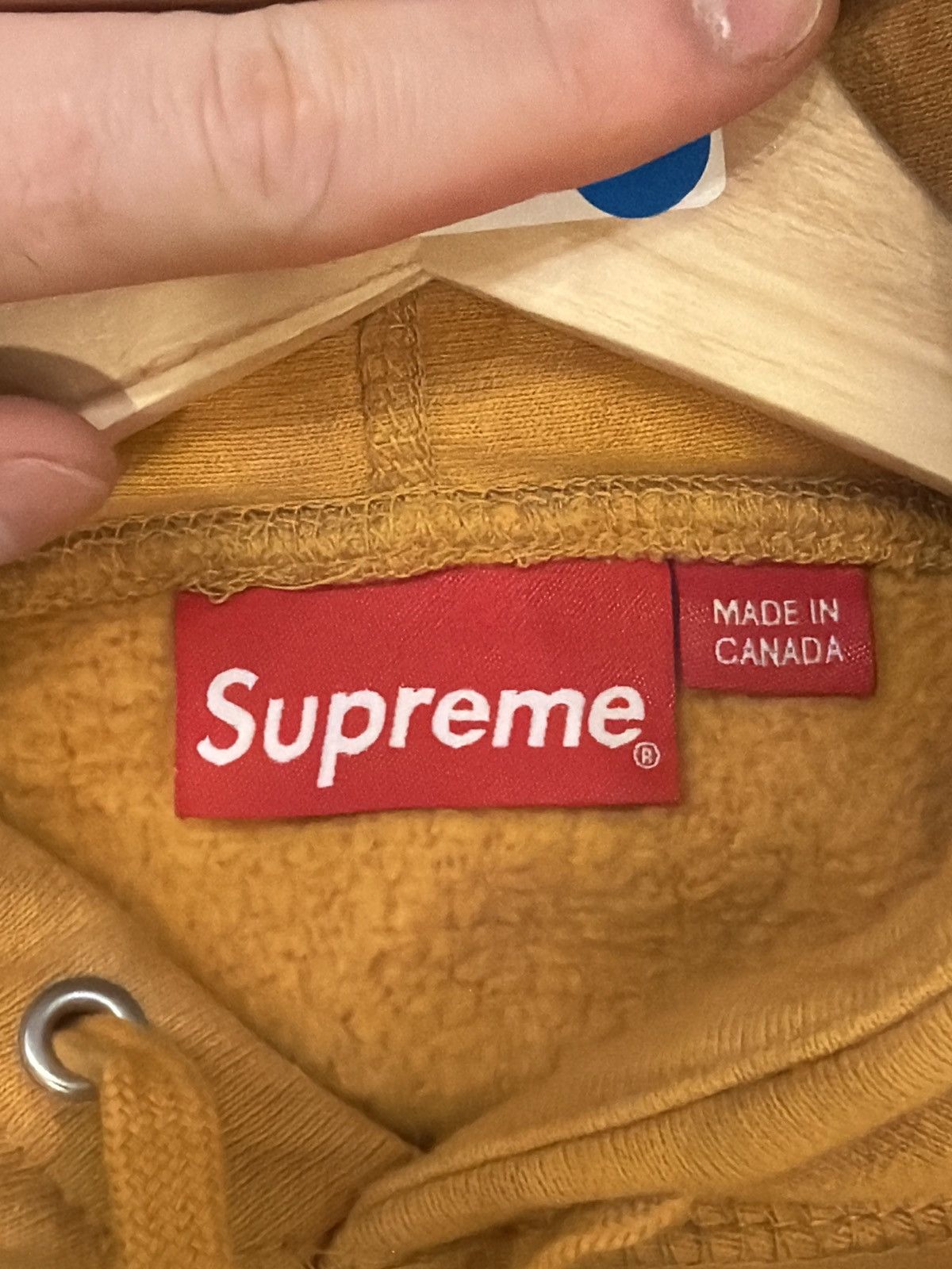 Supreme Supreme Arabic Logo Hoodie - Light Mustard Size US M / EU 48-50 / 2 - 3 Thumbnail