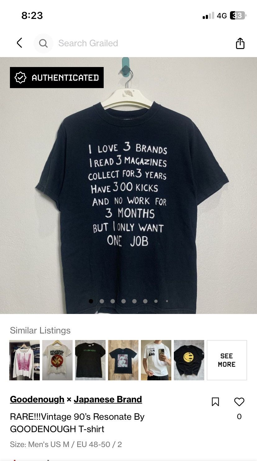 GOODENOUGH RARE!!!Vintage 90’s GOODENOUGH T-shirt Size US M / EU 48-50 / 2 - 13 Thumbnail