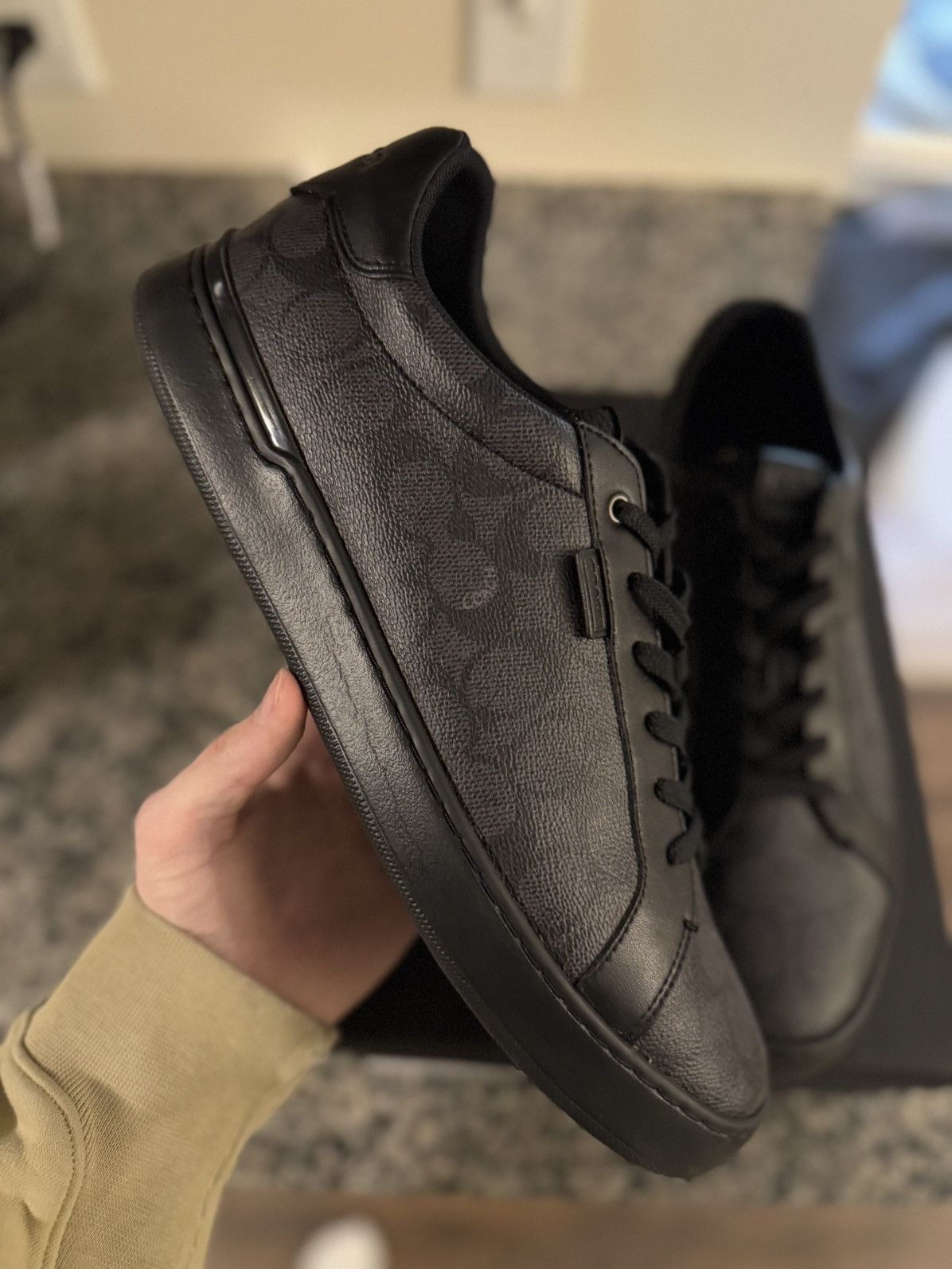 Coach Coach Lowline Low Top Sneaker Signature Black Size 13US Size US 13 / EU 46 - 6 Thumbnail
