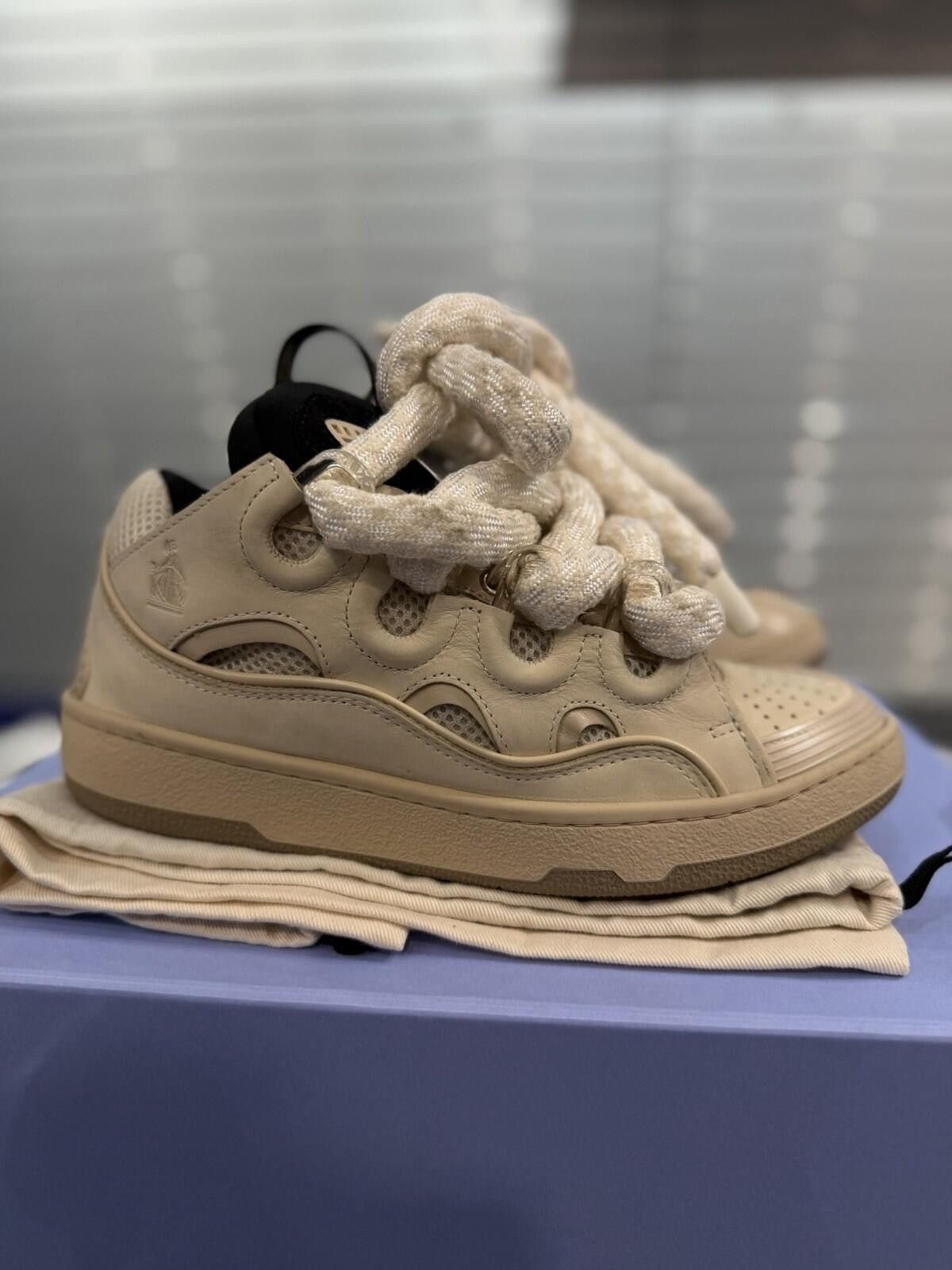 Lanvin Lanvin Curb Sneakers Tan Color Way Size 39EU/6US/5UK Size US 6 / EU 39 - 3 Thumbnail
