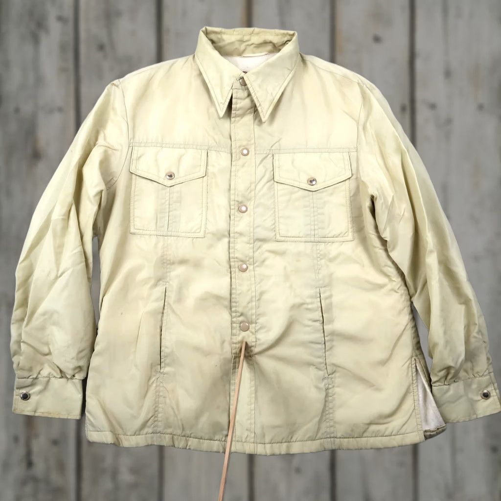 McGregor Vintage McGregor Nylon Jacket Mens 42 Beige Zip Lined USA Rockabilly 1970s Shirt Size US XS / EU 42 / 0 - 1 Thumbnail