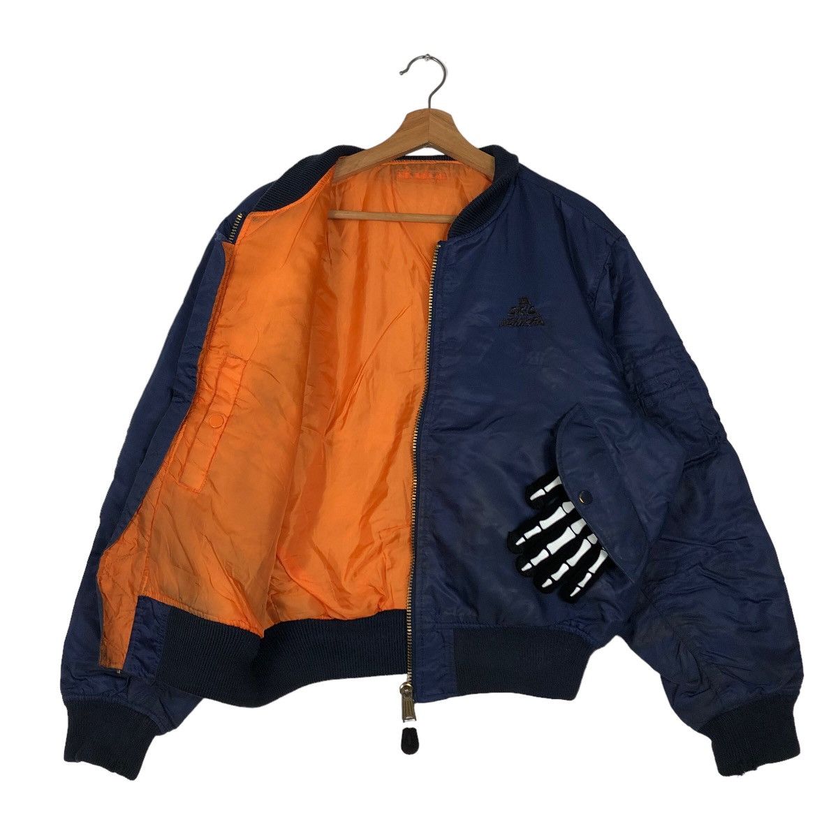 Japanese Brand 🔥90s RIOT RIOT REVERSIBLEMBOMBER JACKET MILITARY COLLECTION Size US M / EU 48-50 / 2 - 9 Thumbnail