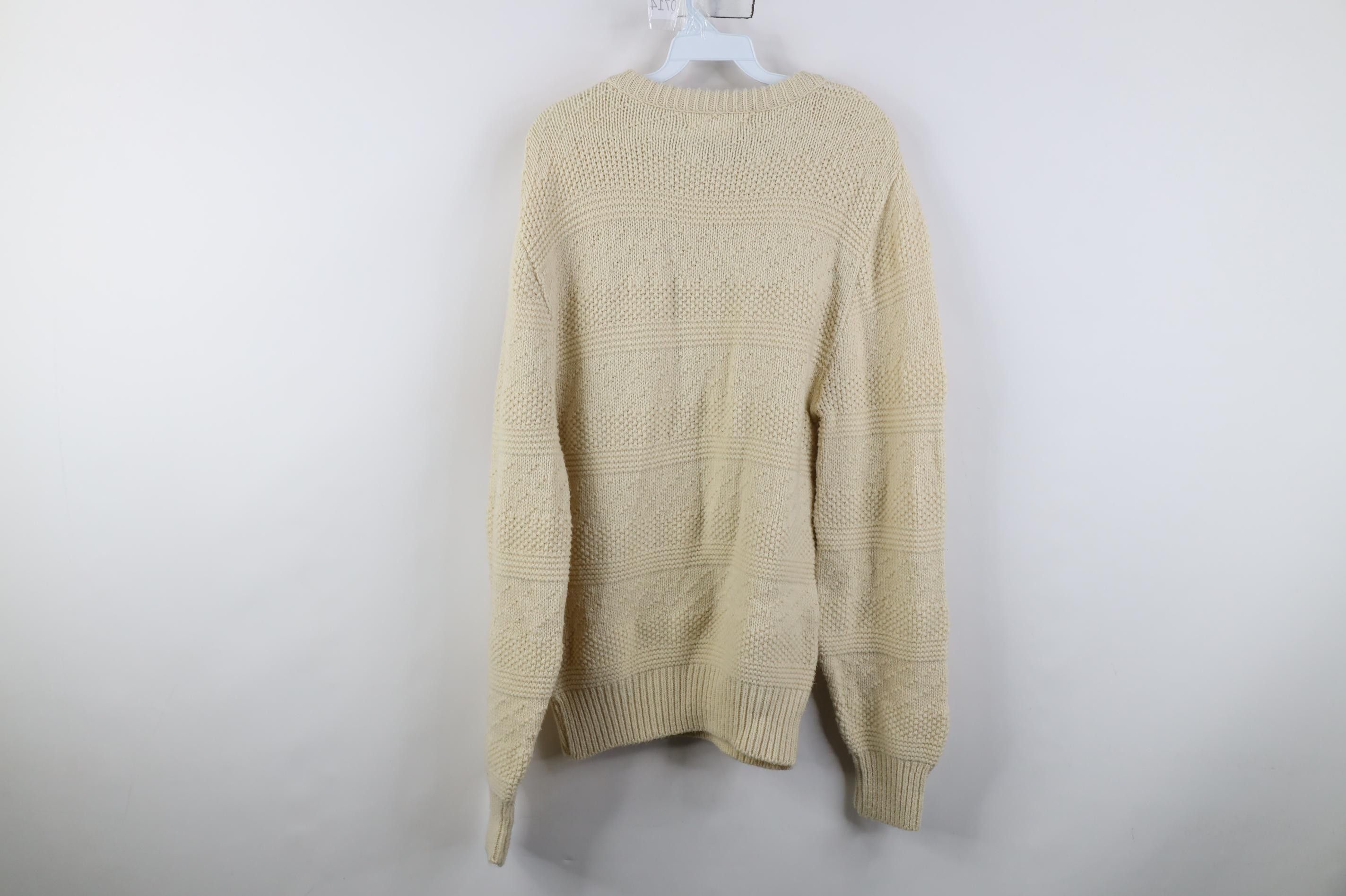 Vintage Vintage 90s Streetwear Ribbed Knit Crewneck Sweater USA Size US M / EU 48-50 / 2 - 7 Thumbnail