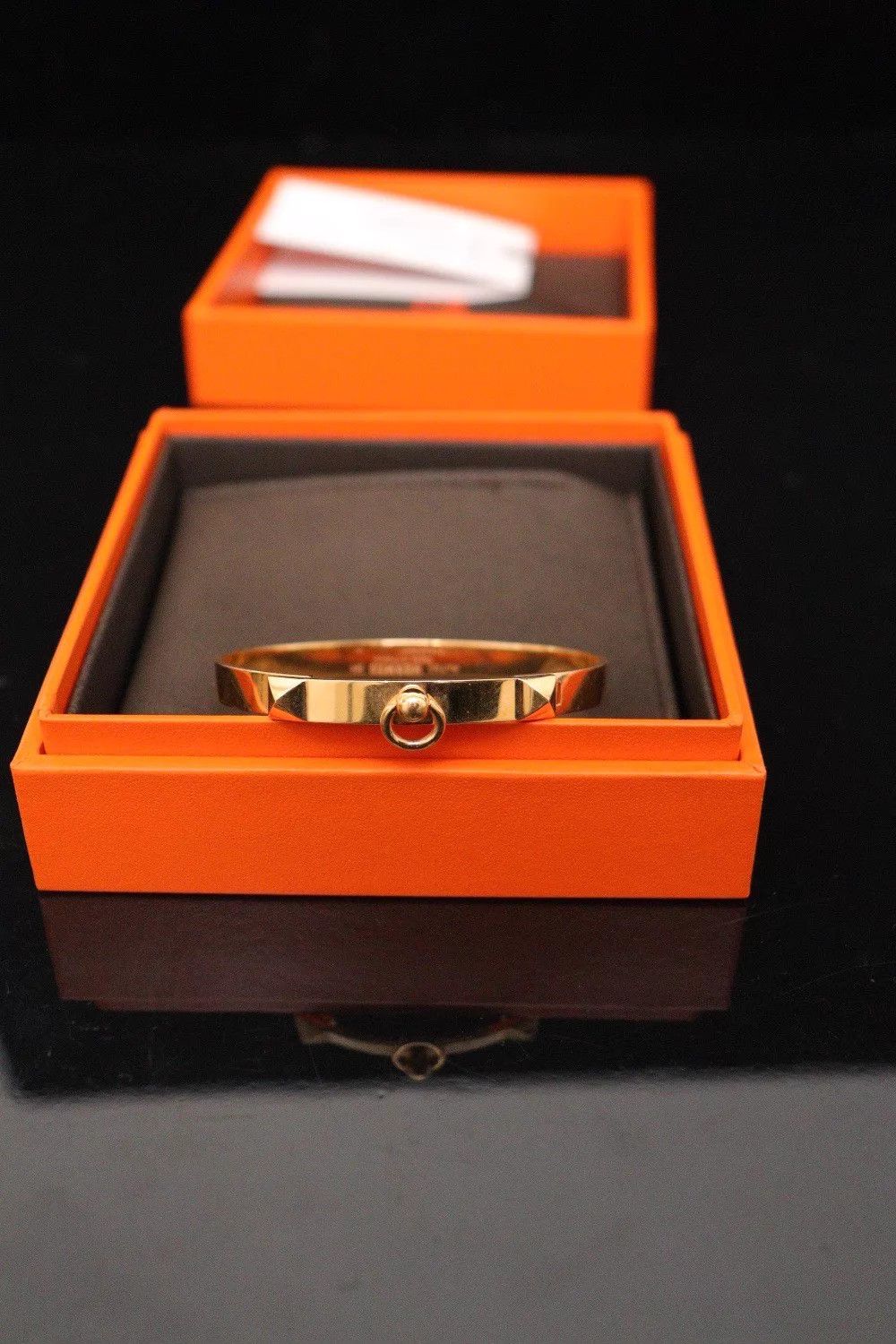 Hermes Hermès 18K Gold 5.2x4.5 S Bracelet with Box Size ONE SIZE - 7 Thumbnail