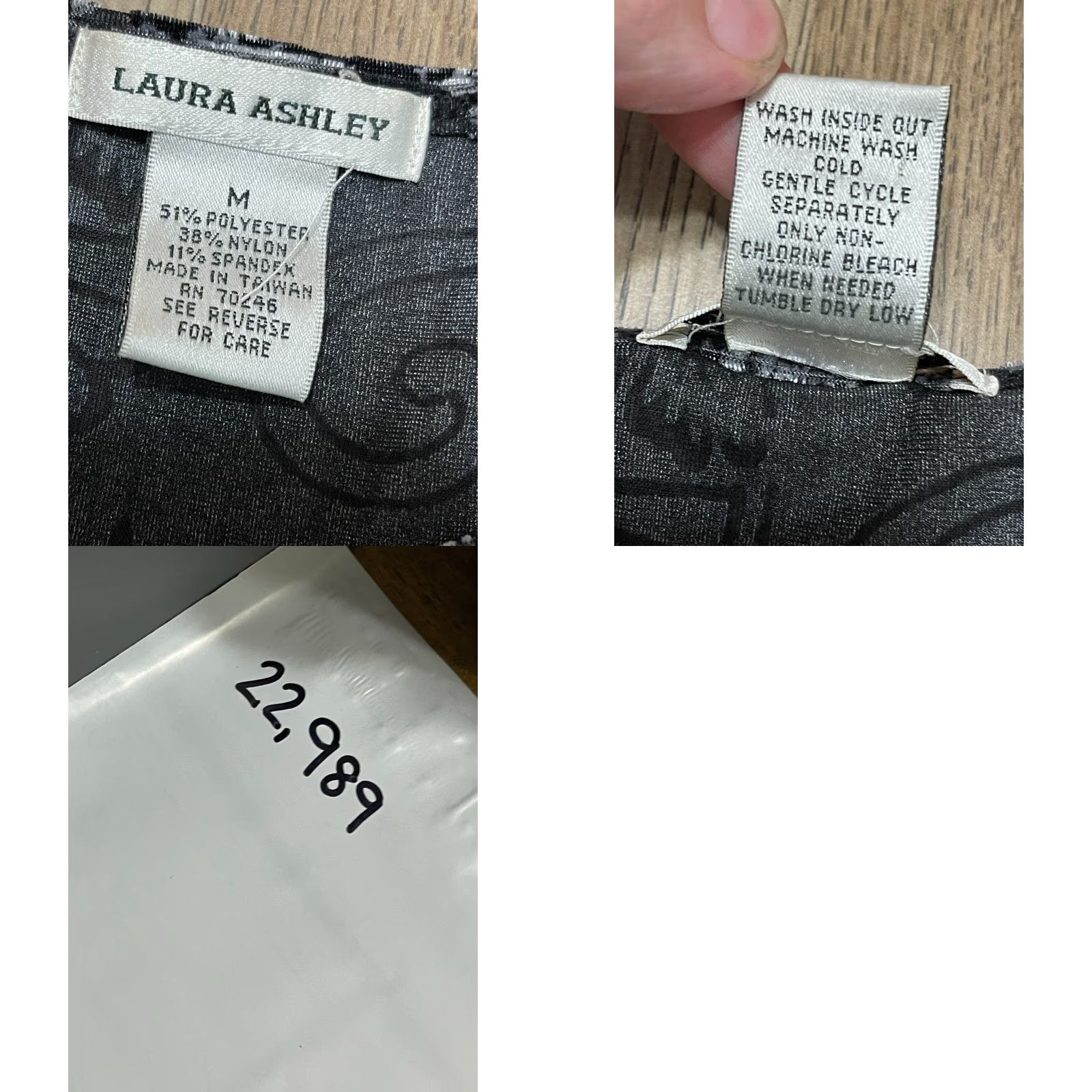 Laura Ashley Laura Ashley Shirt Women's Medium Brown White Paisley Long Sleeve Size M / US 6-8 / IT 42-44 - 8 Thumbnail