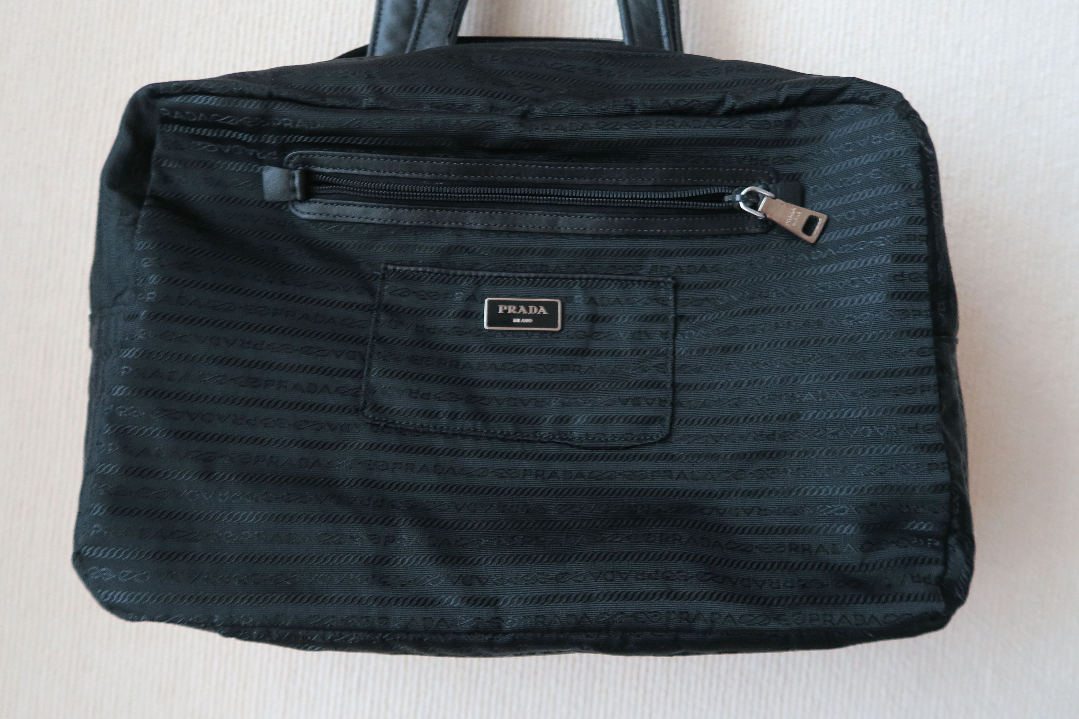 Prada Prada 2 Way Unisex Tessuto Quilted Leather Accent Bag Size ONE SIZE - 7 Thumbnail