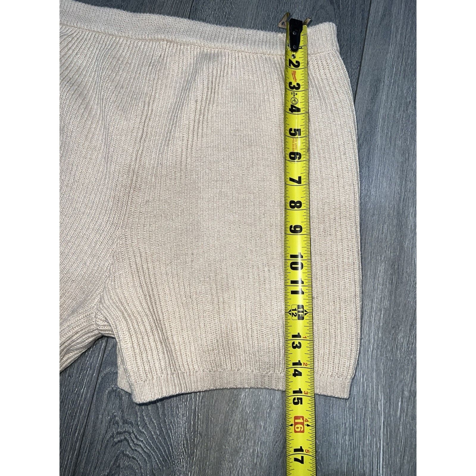J.Crew J. Crew knitted cotton shorts beige women size M A003174 Size 34" / US 12 / IT 48 - 5 Thumbnail