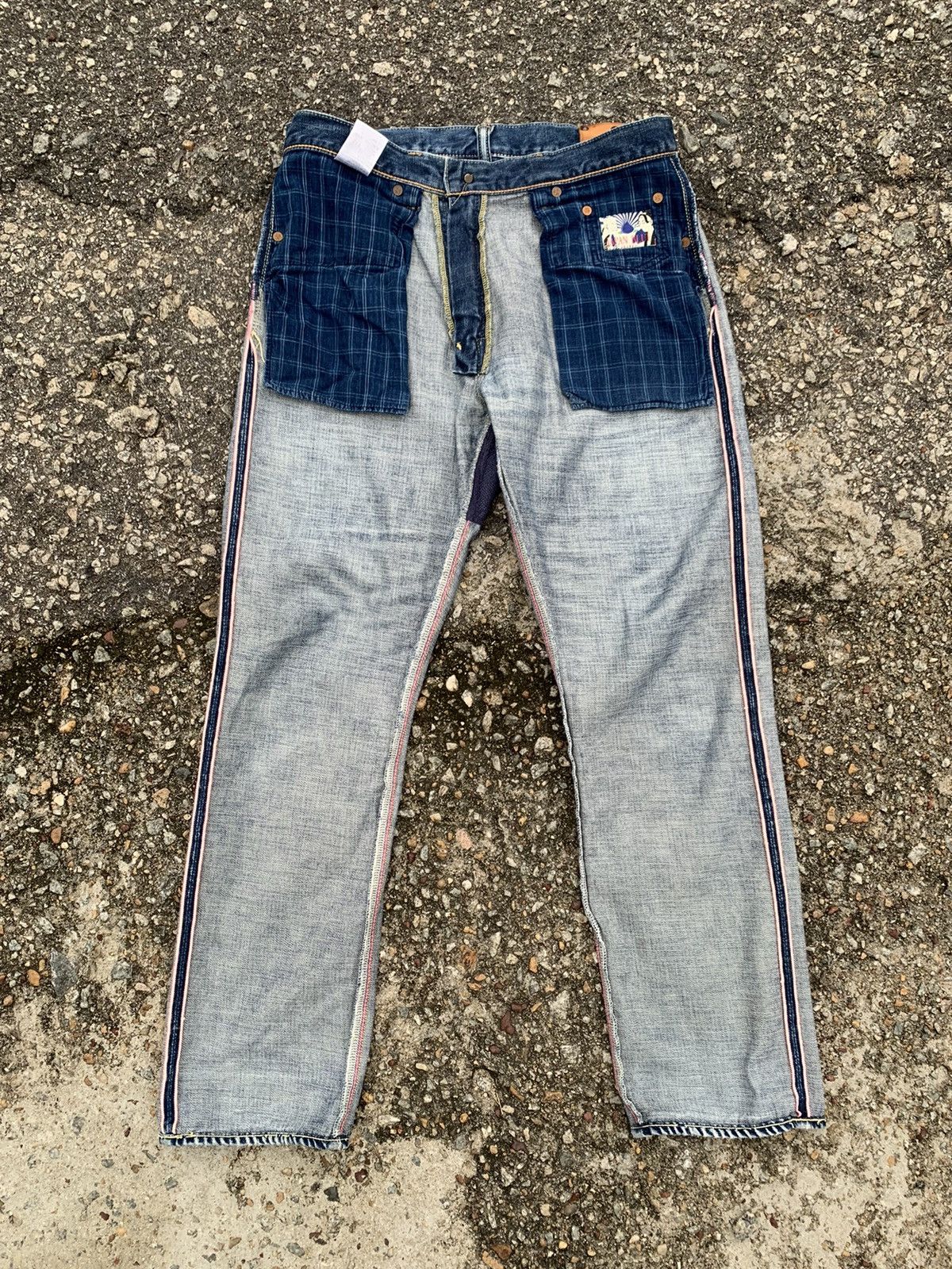 Japan Blue MOMOTARO ❌ JAPAN BLUE SELVEDGE DISTRESSED DENIM Size US 32 / EU 48 - 15 Thumbnail