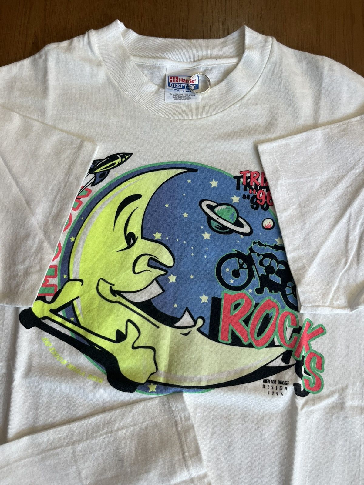 Arts & Science Vintage MOON ROCKS TRIALS 1996’s Mental Image Design Tshirt Size US M / EU 48-50 / 2 - 8 Thumbnail