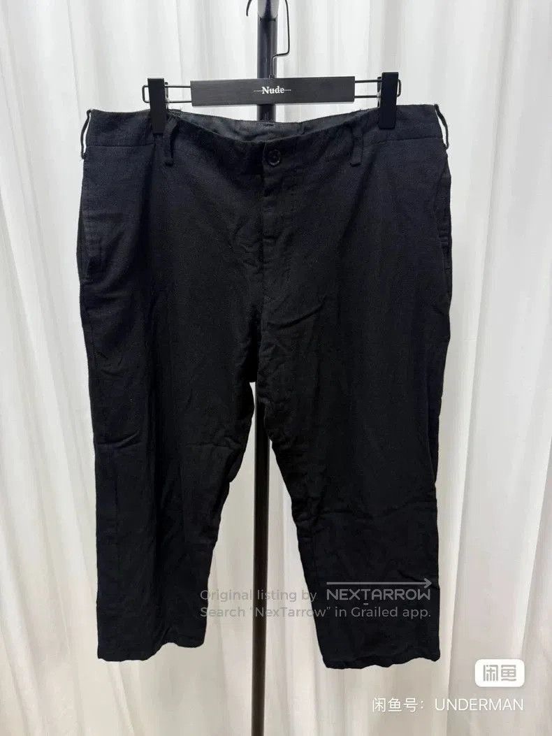 Yohji Yamamoto Yohji Yamamoto Wool Cropped Trousers. Size US 36 / EU 52 - 1 Thumbnail
