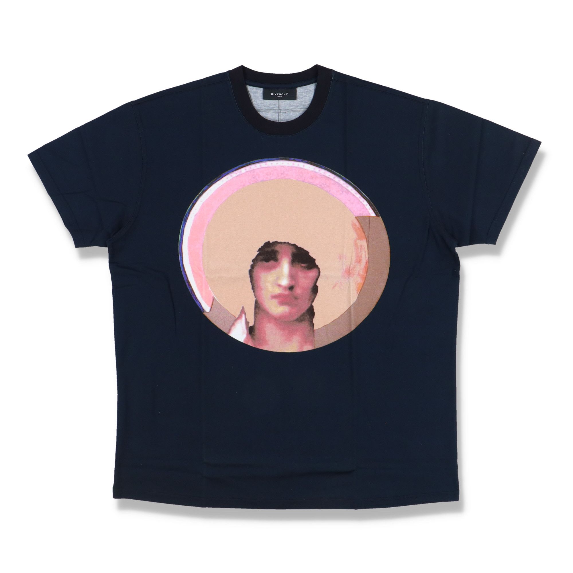 Givenchy Navy Blue Halo Madonna Oversized T-Shirt Size US M / EU 48-50 / 2 - 1 Thumbnail