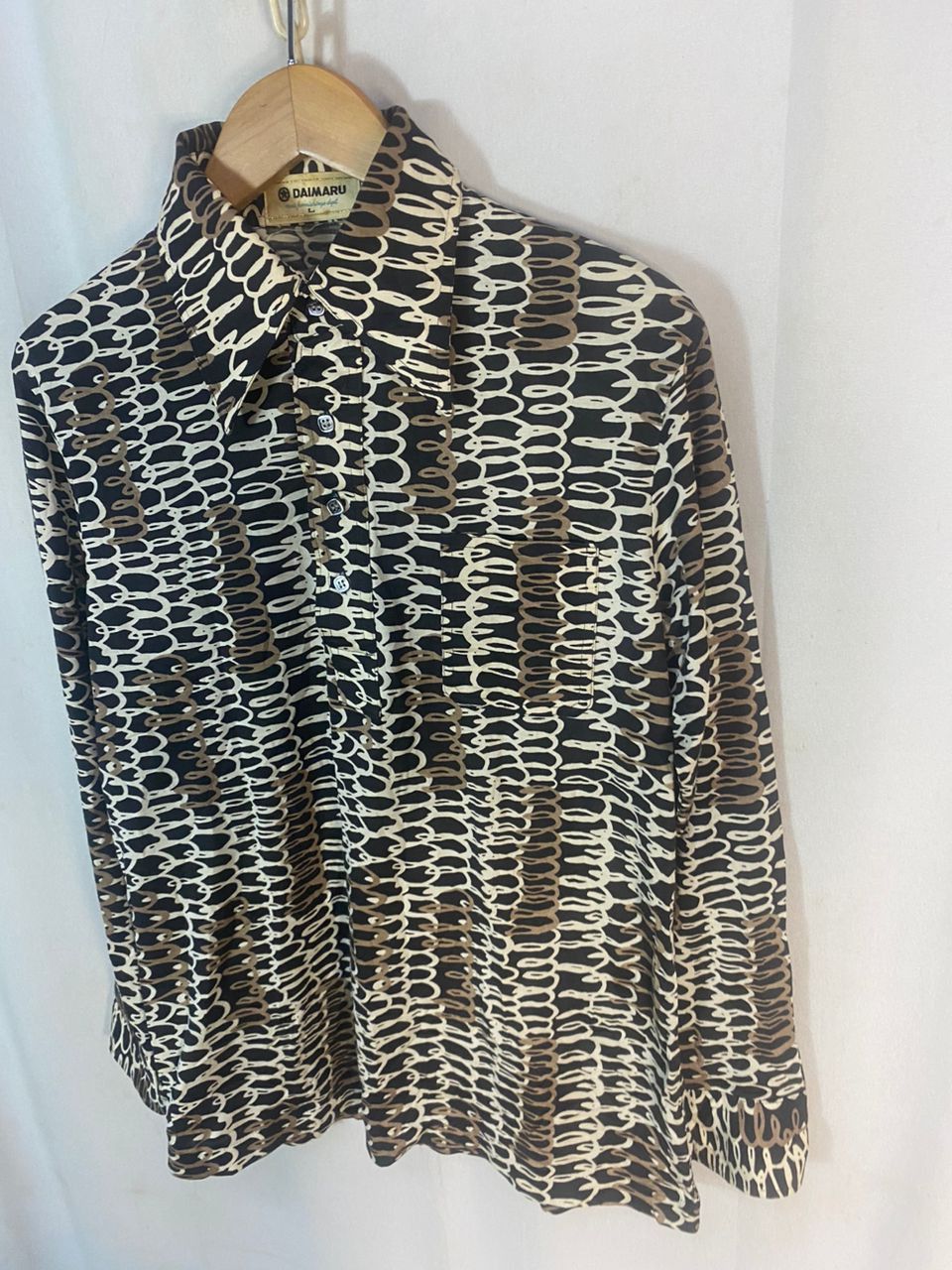 Japanese Brand Vintage daimaru half button up retro shirt Size US M / EU 48-50 / 2 - 4 Thumbnail