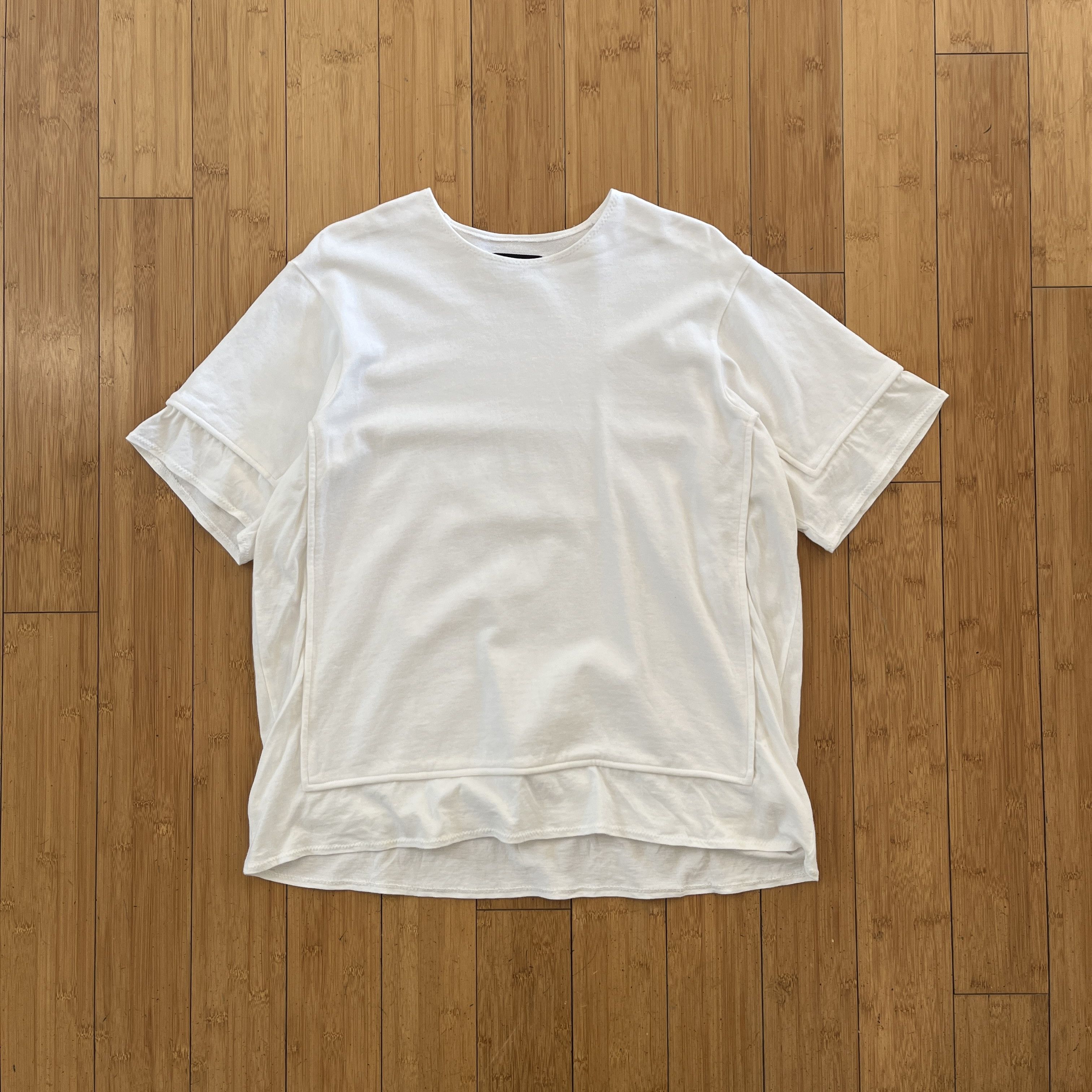 Comme des Garcons Homme Plus Comme des Garçons Homme Plus Double Layer T-Shirt Size US S / EU 44-46 / 1 - 1 Thumbnail