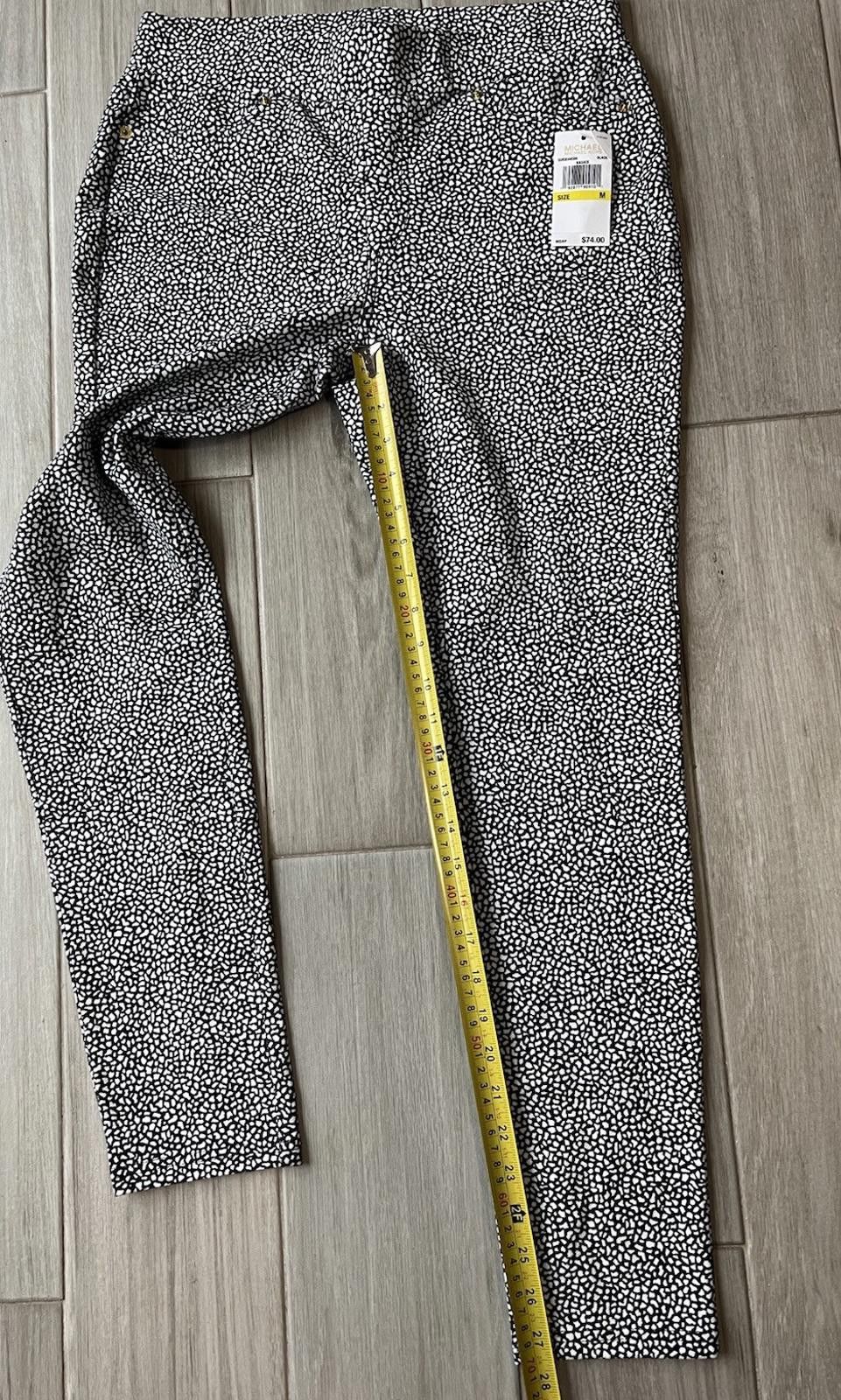 Michael Kors Michael Kors Printed Black White Pull On Stretch Size M Size 32" / US 10 / IT 46 - 6 Thumbnail