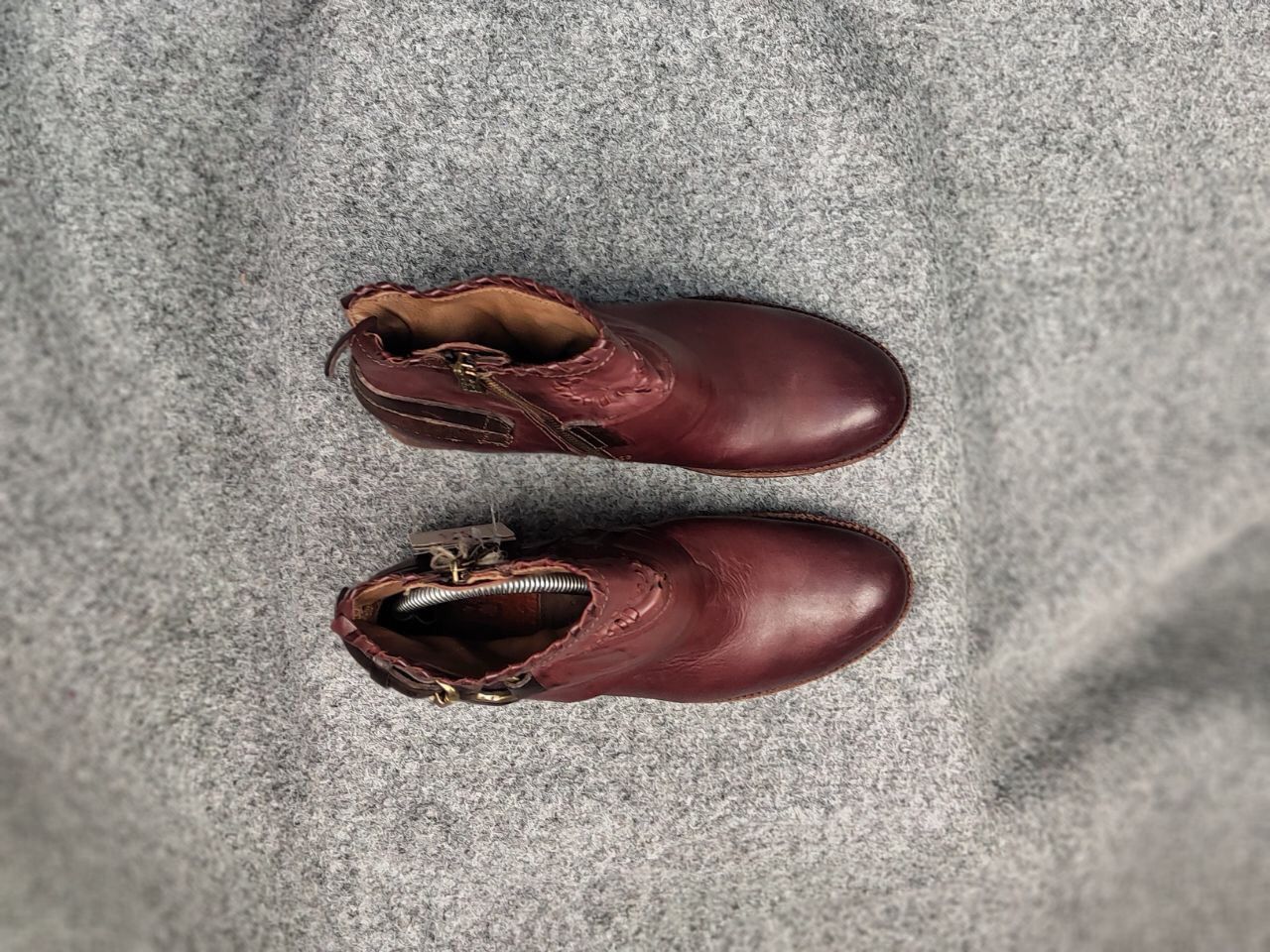 A.S.98 A.S.98 Airstep Design Zip Ankle Boots Shoes Burgundy leather Size US 7 / IT 37 - 6 Thumbnail
