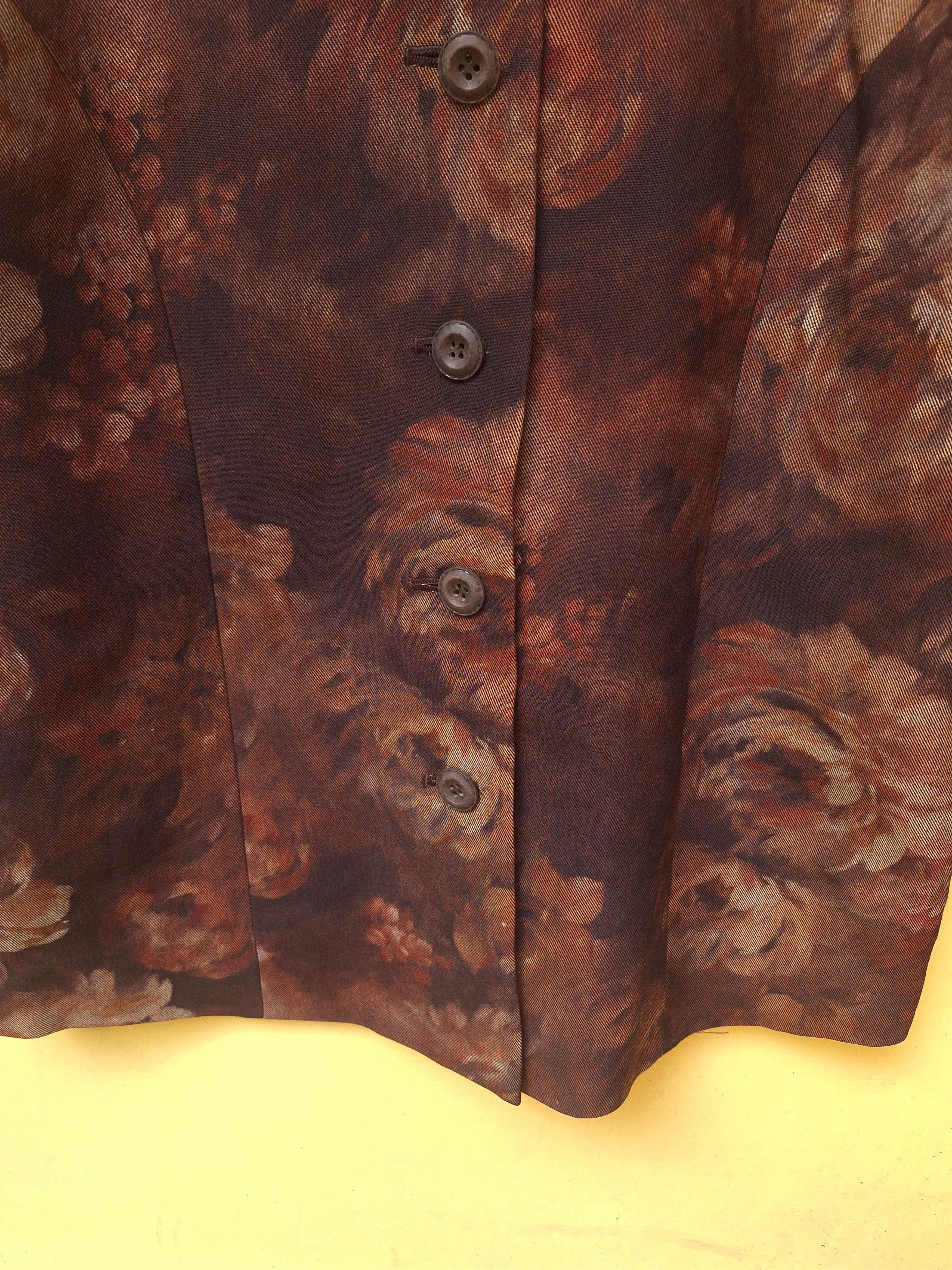 Japanese Brand Floral Coat Blazer Oriental Vibes Coat Size S / US 4 / IT 40 - 3 Thumbnail