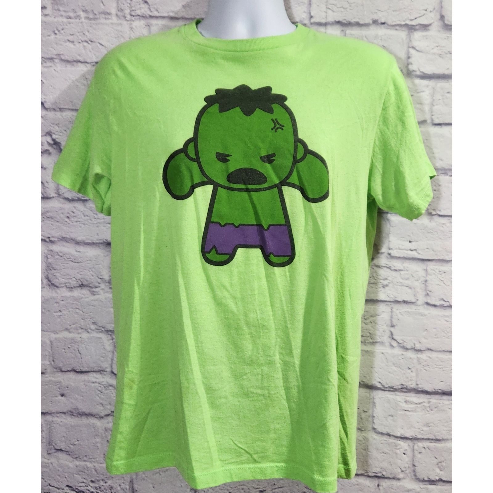 Mad Engine Mad Engine Marvel Green Purple The Hulk Character Shirt M Size US M / EU 48-50 / 2 - 1 Thumbnail
