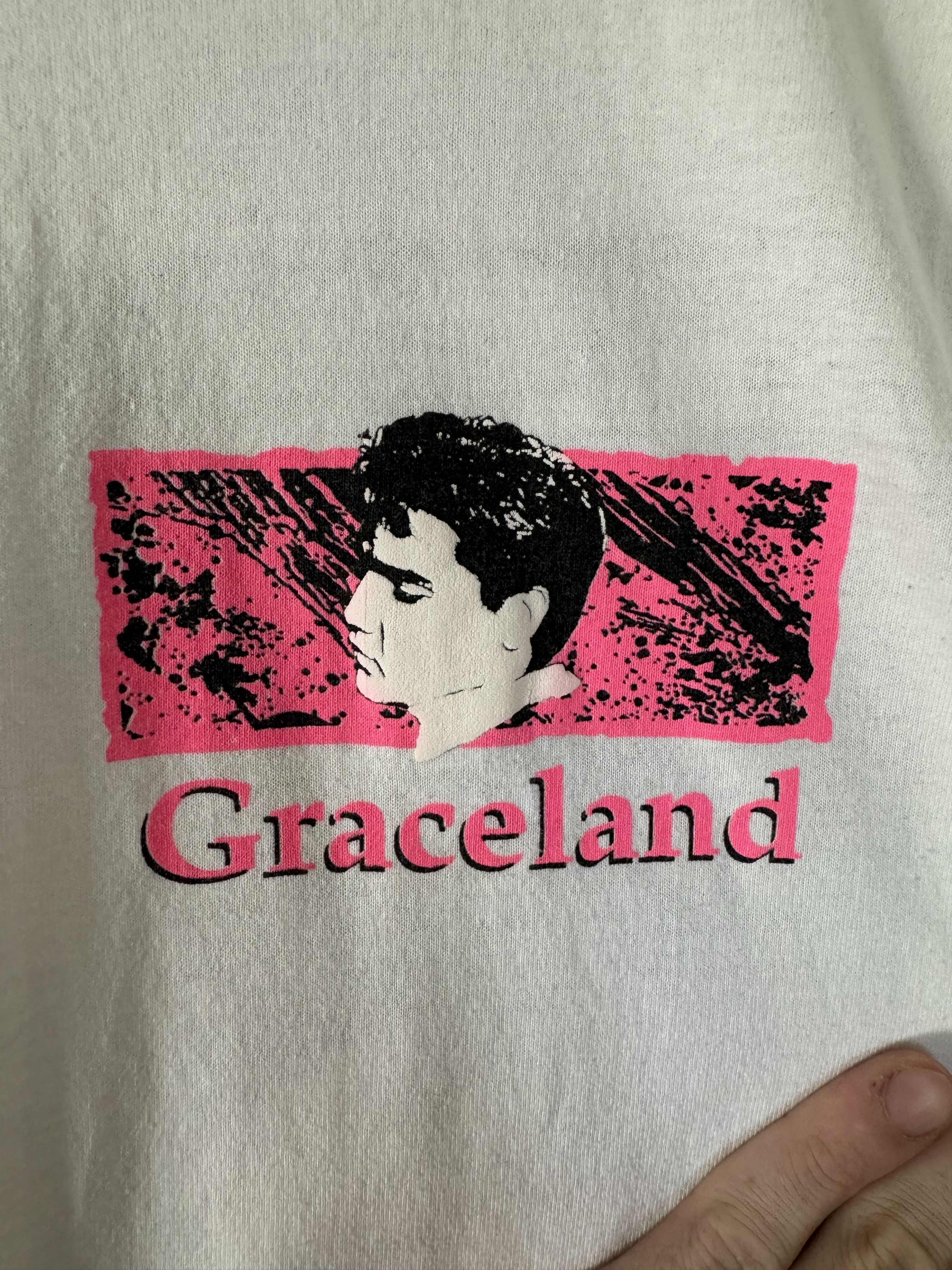 Band Tees Vintage 90s Elvis Presley Graceland "The King" T-shirt Size US XL / EU 56 / 4 - 3 Thumbnail