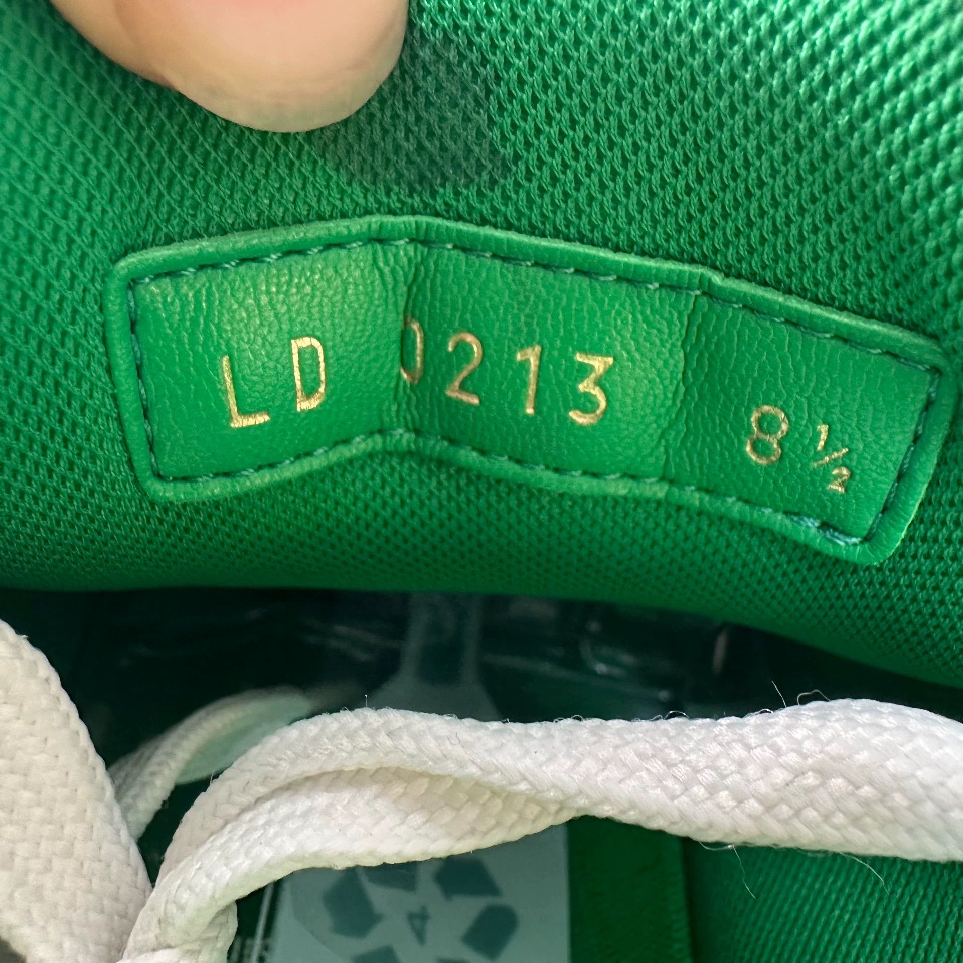 Louis Vuitton LOUIS VUITTON Trainer Low Top Men's White-Green 42.5 Size US 9.5 / EU 42-43 - 8 Thumbnail
