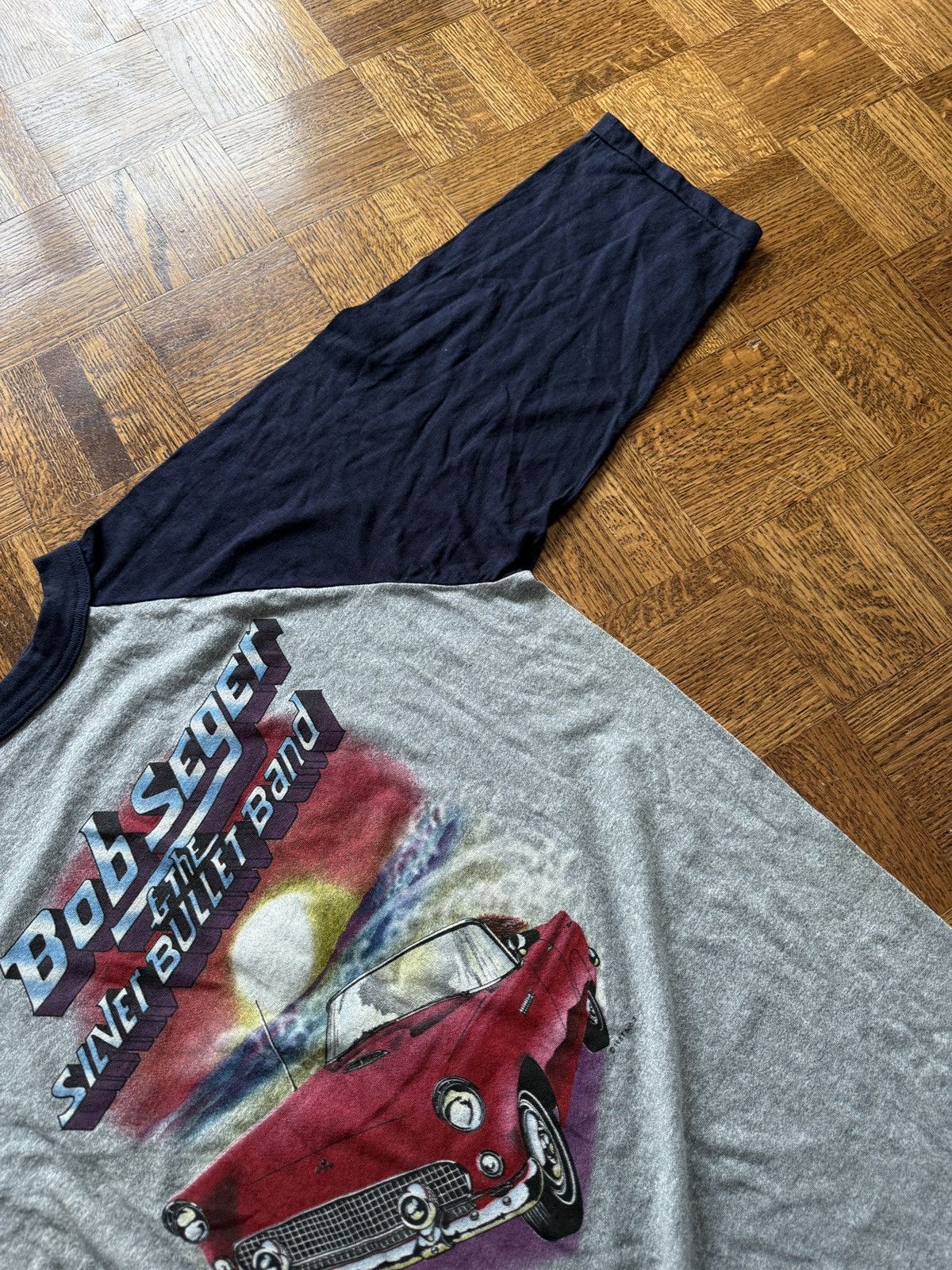 Vintage Vintage Bob Seger 1983 The Distance Tour Baseball Tee Size US XL / EU 56 / 4 - 8 Thumbnail