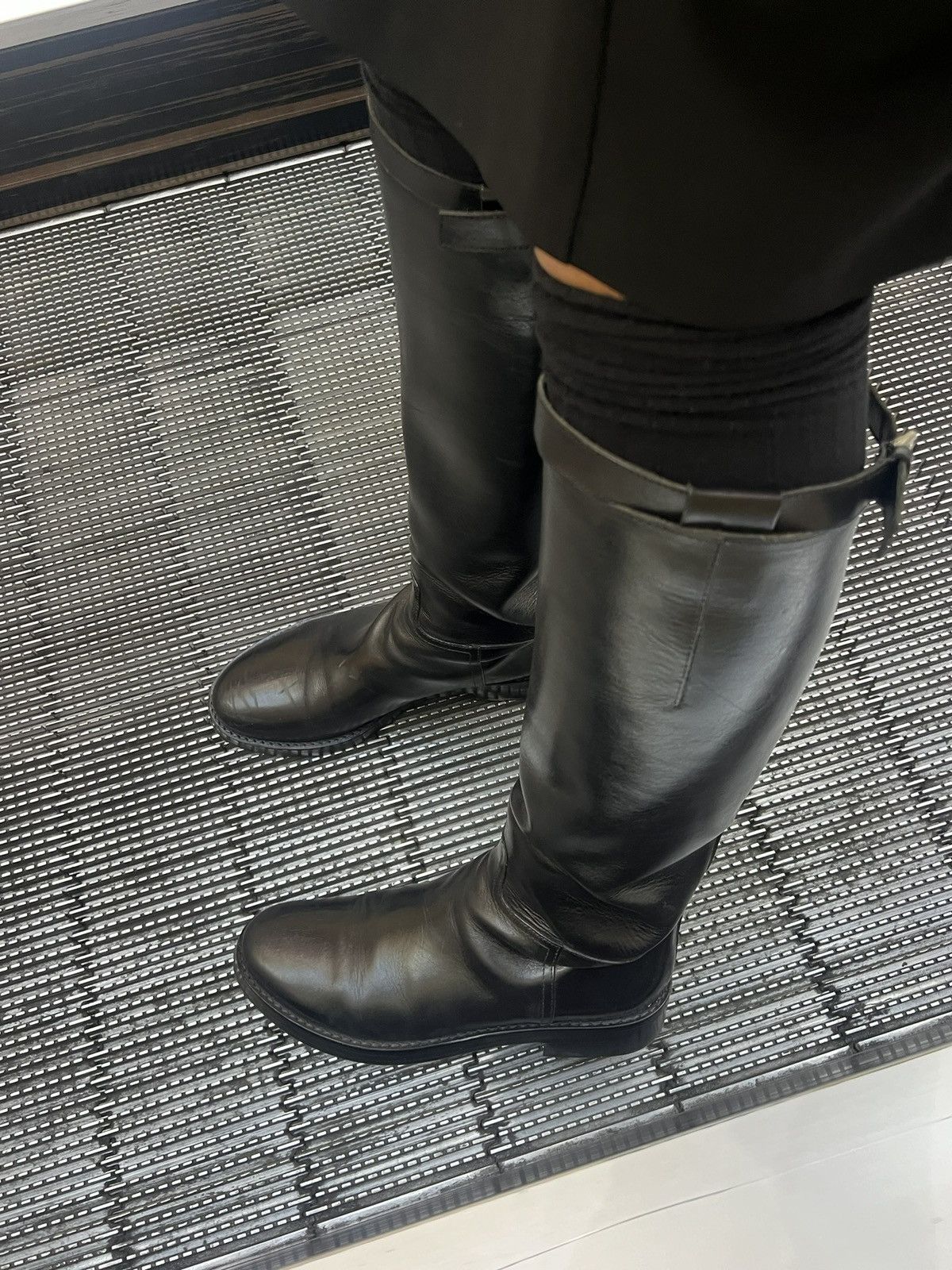 Ann Demeulemeester Ann Demeulemeester Black Stan Riding Boots Size US 10.5 / EU 43-44 - 2 Thumbnail
