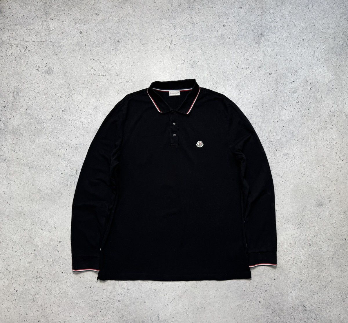 Moncler Maglia Polo Manica Lunga Longsleeve Black Luxury