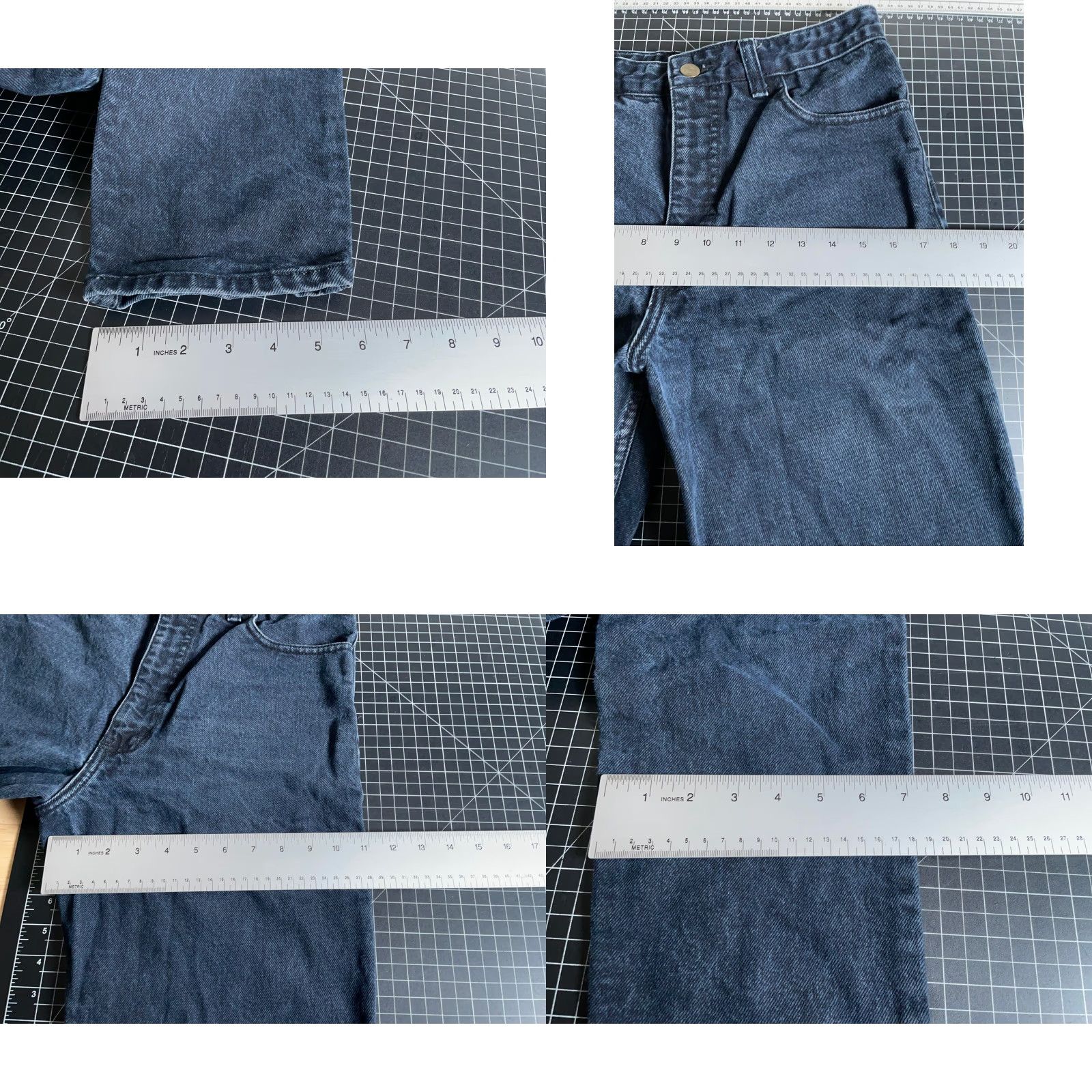 Guess VINTAGE Georges Marciano for Guess Jeans Women's 28 x 29 Dark Blue Tapered Jeans 90s Retro Hipster Size 28" / US 6 / IT 42 - 8 Thumbnail