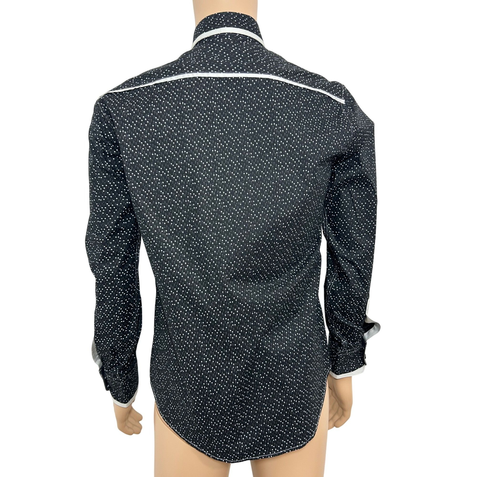 Other Envy Collection Men’s Button Down Shirt M Black Grey Trim Po Size US M / EU 48-50 / 2 - 3 Thumbnail