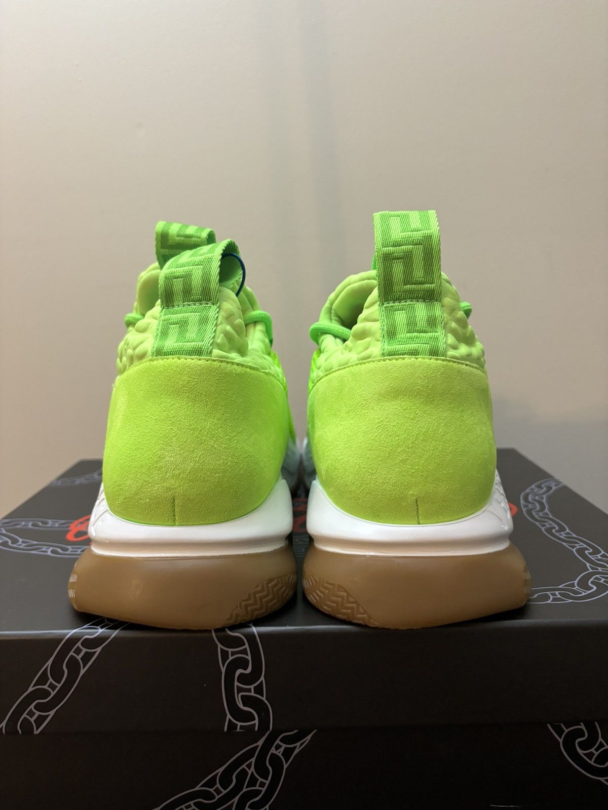 Versace Versace Cross Chainer Chain React Trainers Fluo Green Size US 11 / EU 44 - 5 Thumbnail