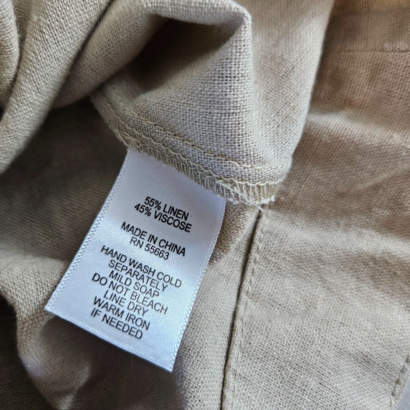 Vintage Tahari Shirt Dress Womens Sz S Tan Linen Blend Button Front Belted Midi Size S / US 4 / IT 40 - 5 Thumbnail