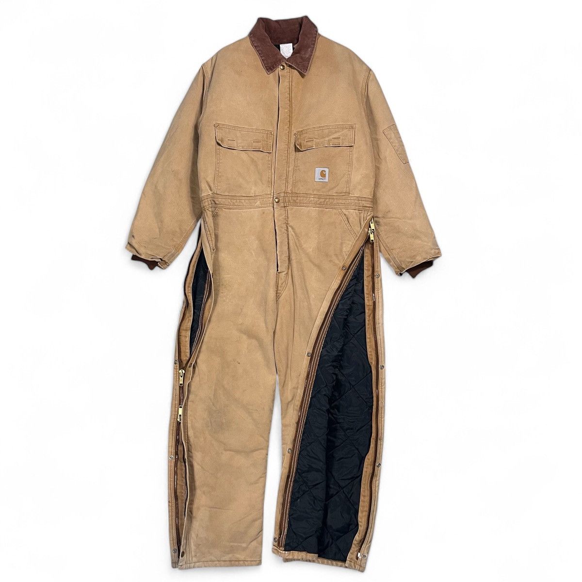 Carhartt × Carhartt Wip × Dickies VTG CARHARTT 98QZS COVERALL DUCK QUILT LINED Size US 44 / EU 60 - 2 Thumbnail