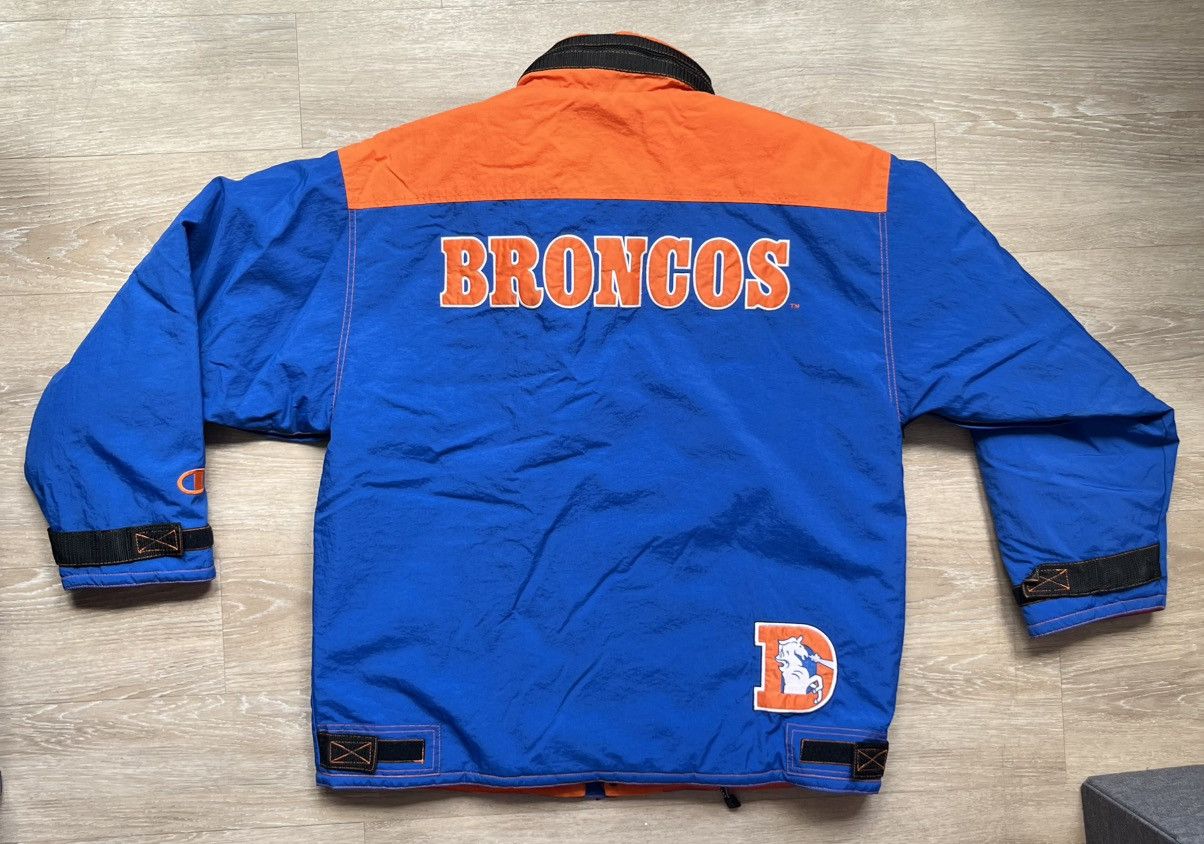 Champion × NFL × Vintage Vintage 90s Denver Broncos Champion Puffer Jacker Size US XL / EU 56 / 4 - 2 Thumbnail