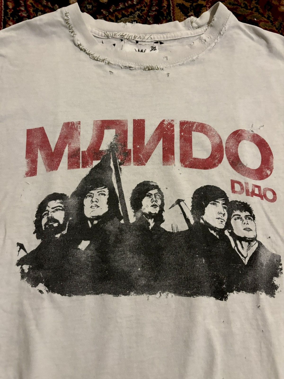 Band Tees × Number (N)ine × Vintage TRASHED SLEEVES BAND TEE Size US M / EU 48-50 / 2 - 2 Thumbnail
