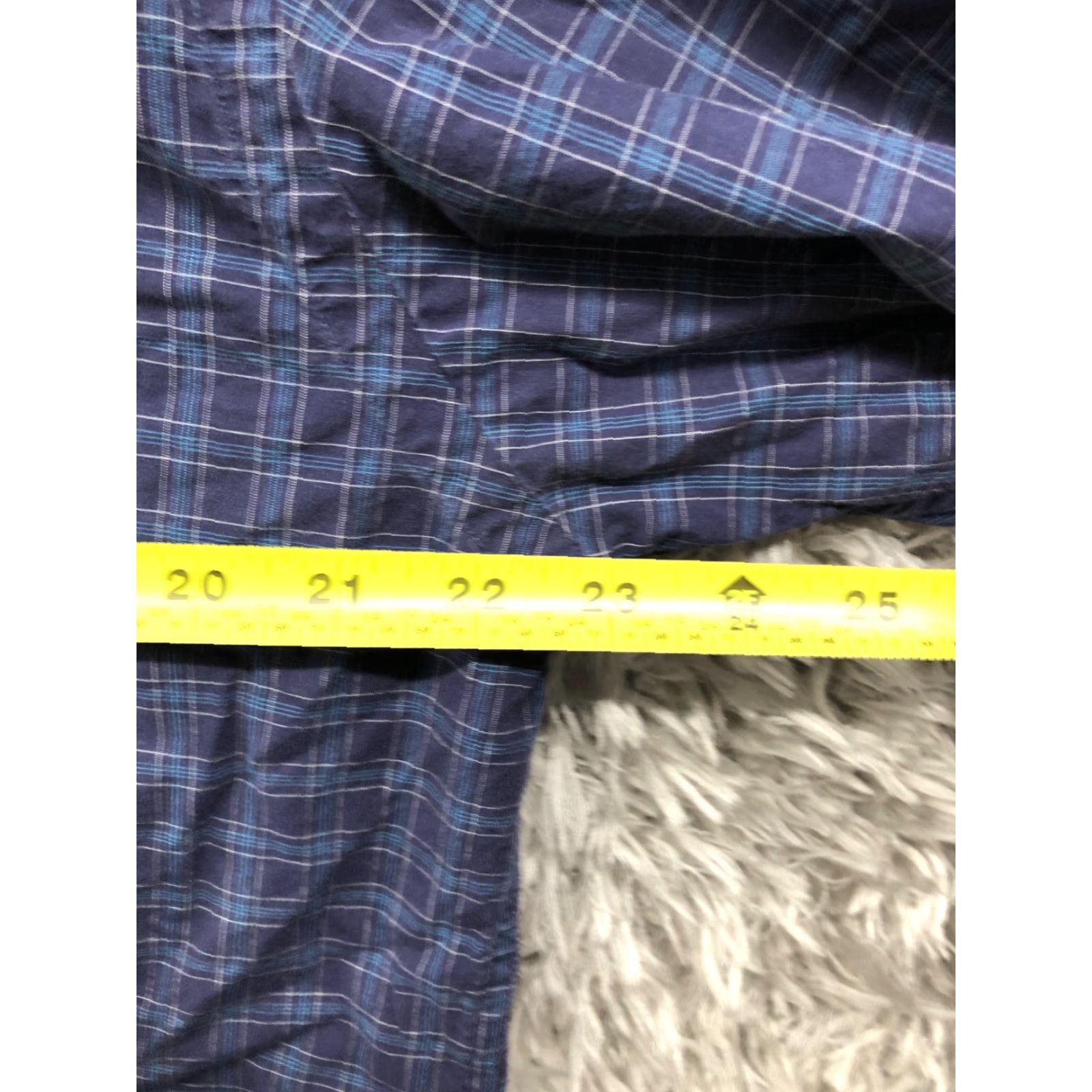 Nautica Nautica Shirt Mens M Long Sleeve Button-Down Collar Blue Purple Plaid Size US M / EU 48-50 / 2 - 5 Thumbnail