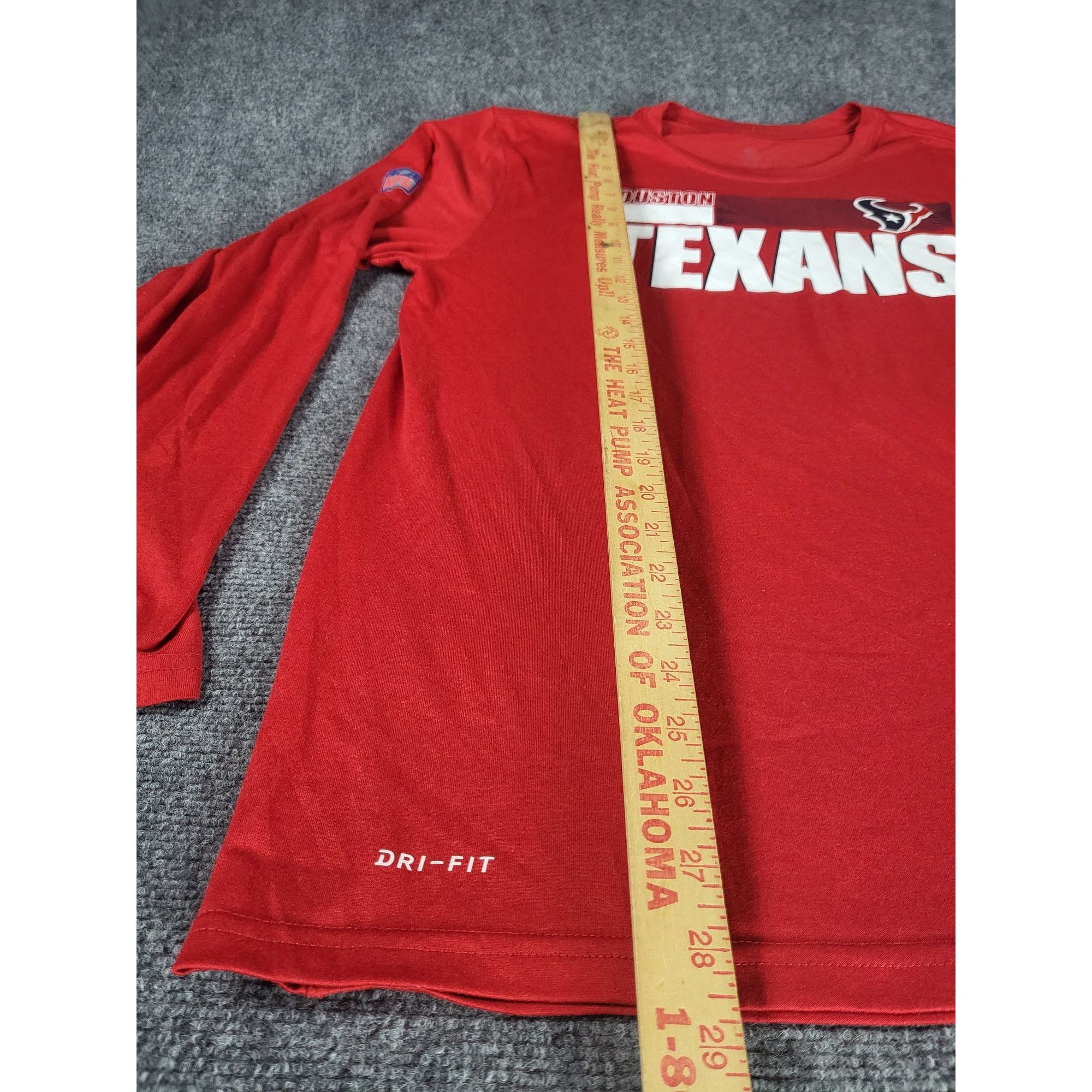 NFL Houston Texans Pullover Tshirt Men Sz XL Red Dri Fit NFL Cas Size US XL / EU 56 / 4 - 3 Thumbnail