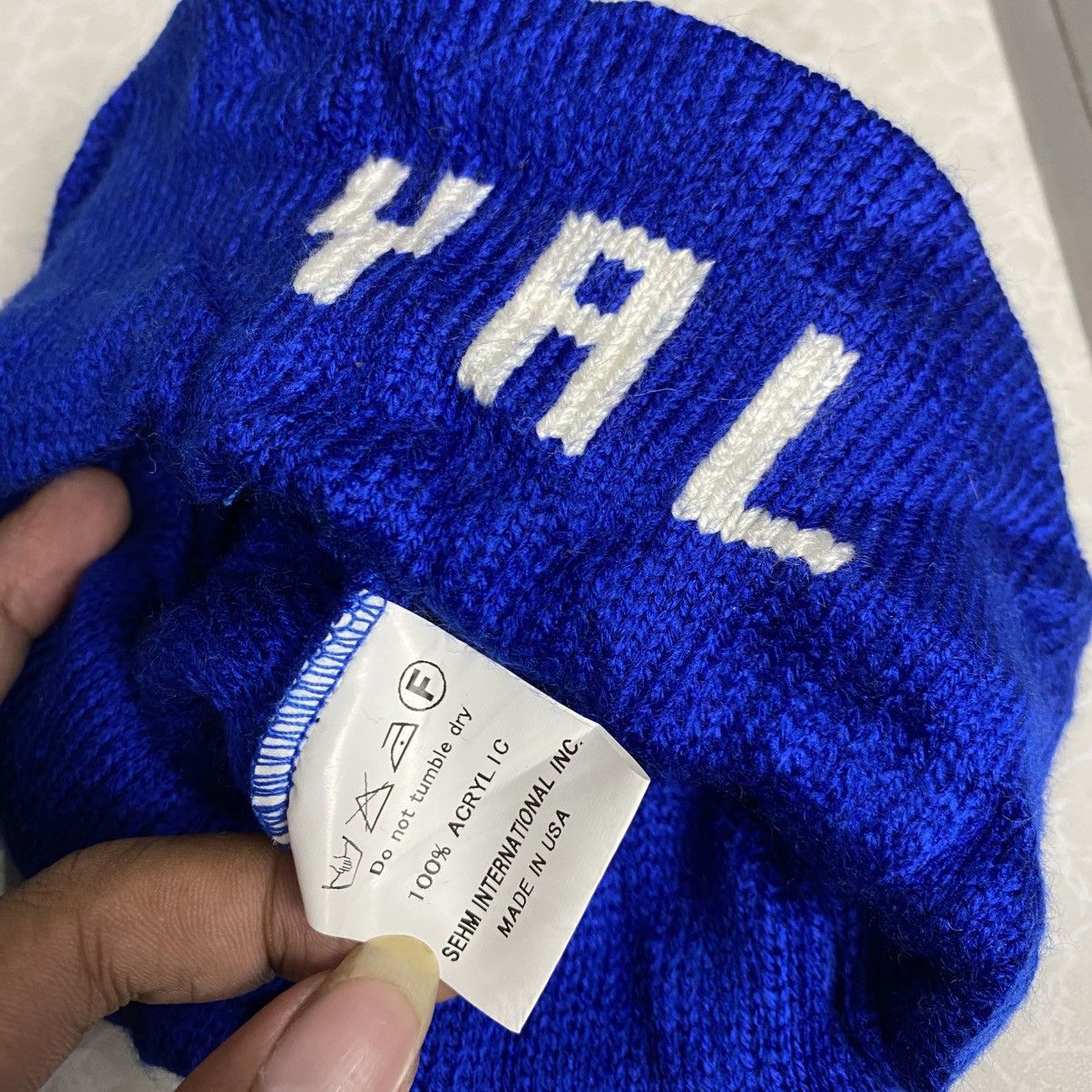 Japanese Brand × Vintage 2000s y2k YAL 100% acrylic usa made beanie hats Size ONE SIZE - 5 Thumbnail