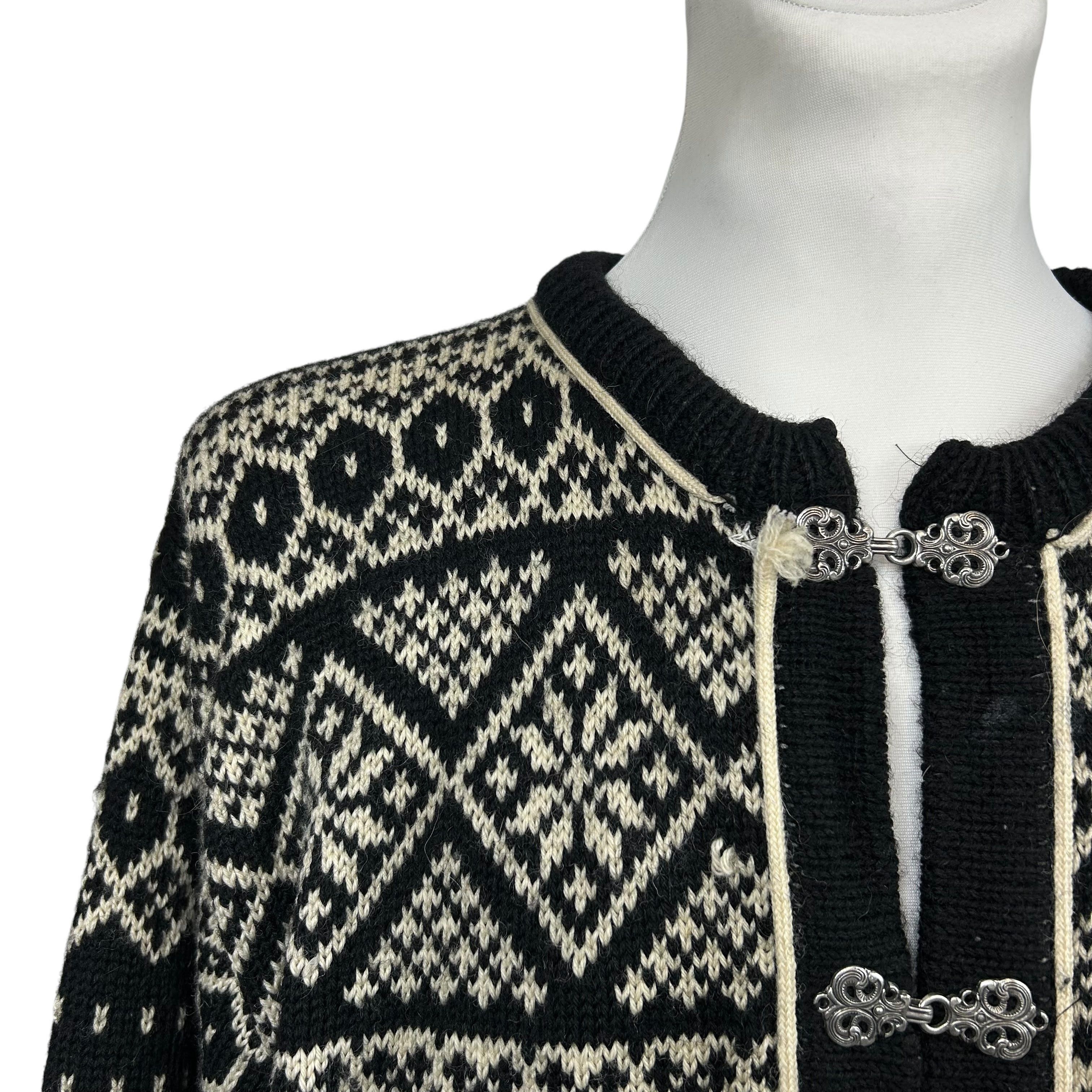 Dale Of Norway Dale Of Norway Black Knit Cardigan Sweater Fair Isle XL Size US XL / EU 56 / 4 - 3 Thumbnail