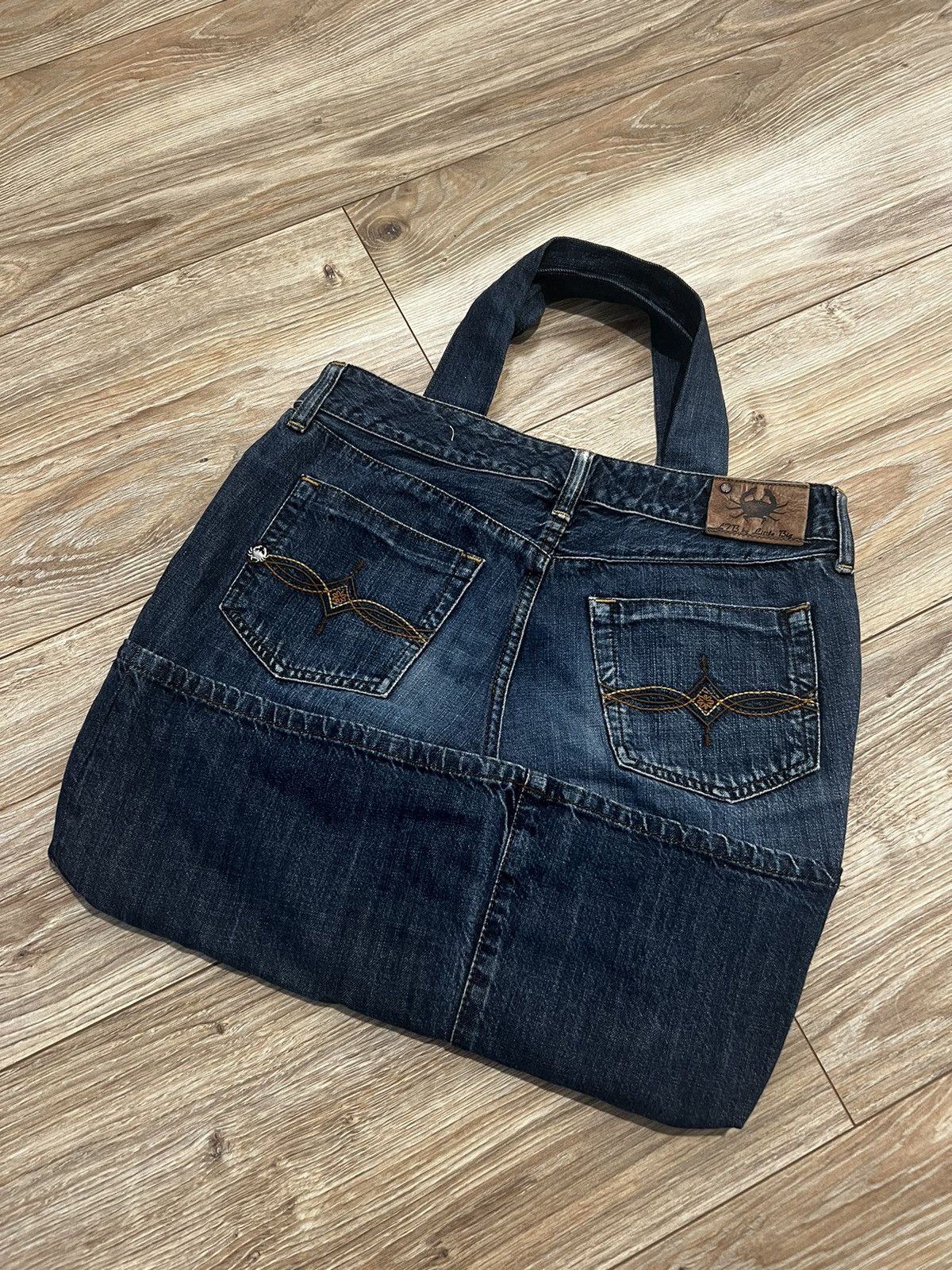 Japanese Brand × Vintage Shoppers Bag Jeans Vintage Japanese Handmade Size ONE SIZE - 3 Thumbnail