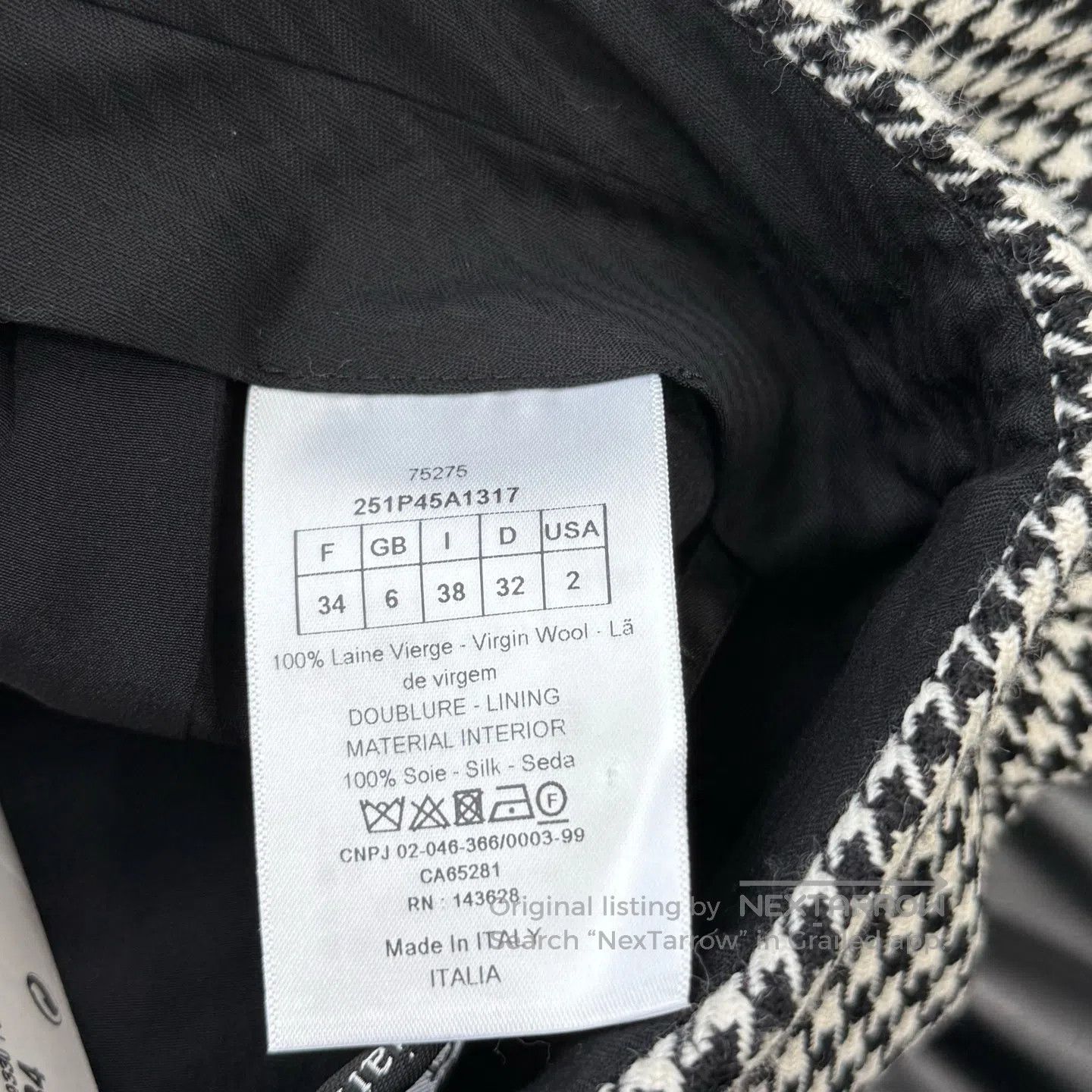Dior Dior Houndstooth A-Line Short Shorts| Size 33" - 5 Thumbnail