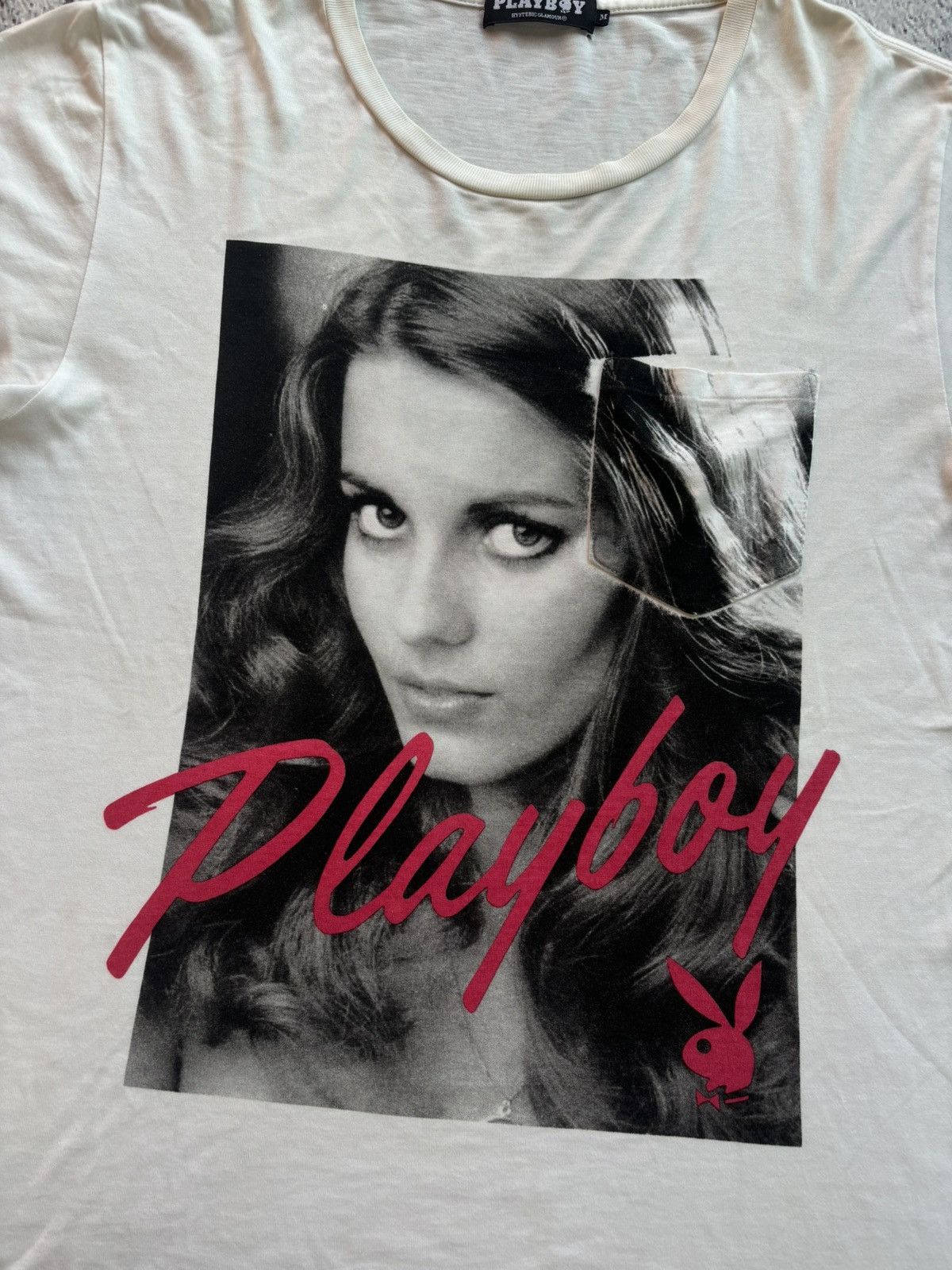 Hysteric Glamour Hysteric Glamour Playboy Pocket Tshirt Size US M / EU 48-50 / 2 - 5 Thumbnail