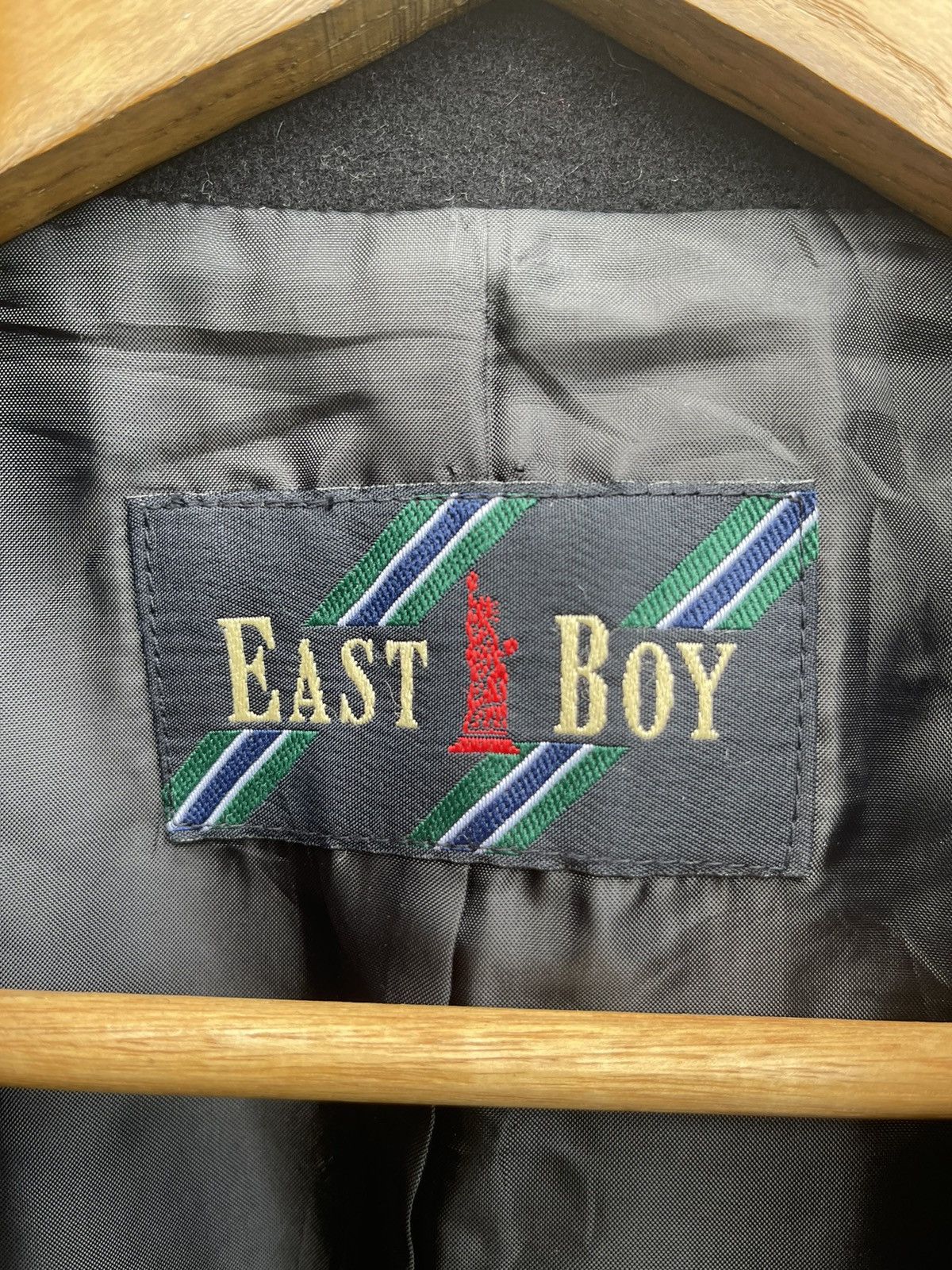 Designer East Boy Classic Wool Peacoat — Black (Fits M-L) Size US M / EU 48-50 / 2 - 14 Thumbnail