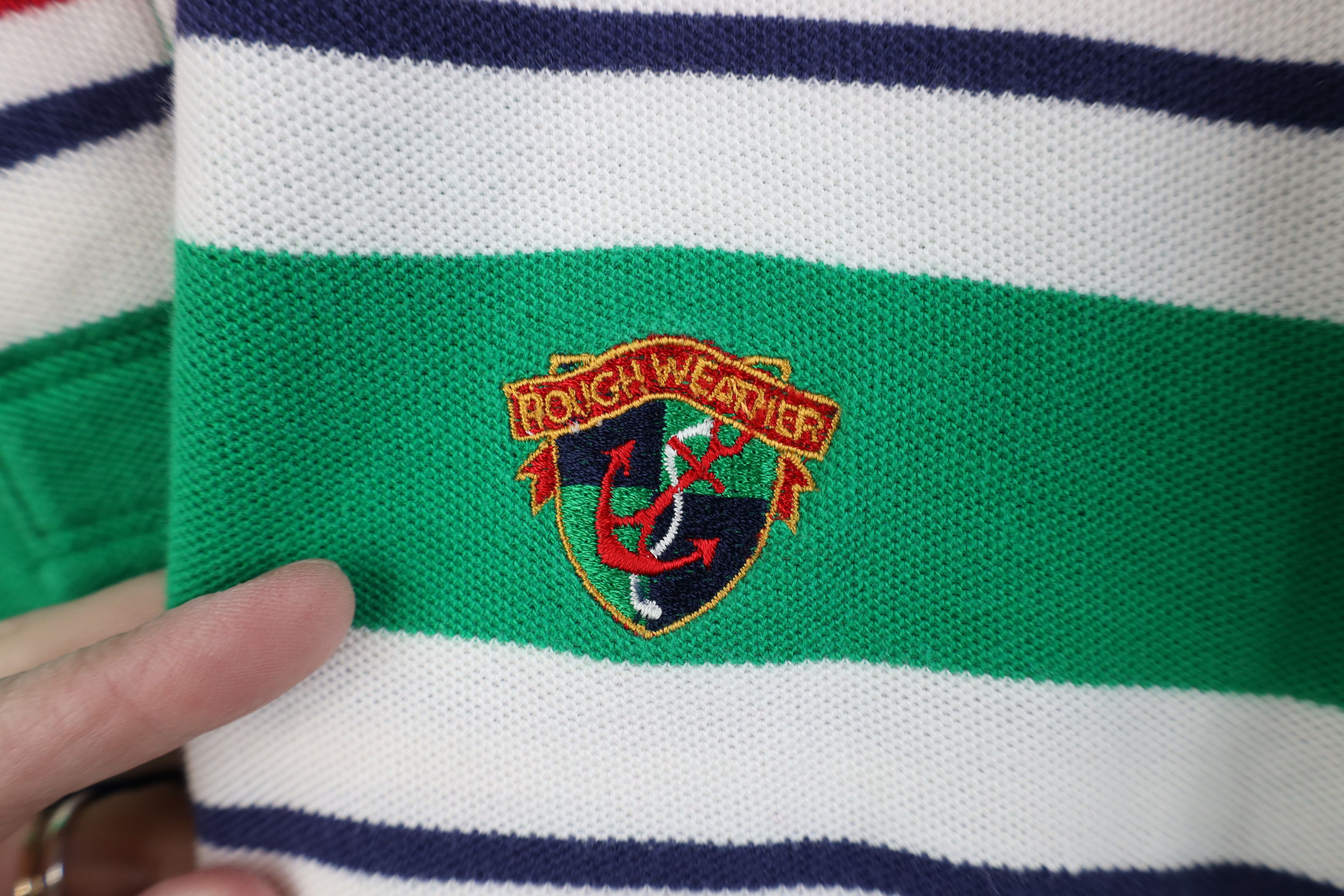 Vintage Vintage 90s Streetwear Block Knit Golf Polo Shirt Cotton Size US L / EU 52-54 / 3 - 4 Thumbnail