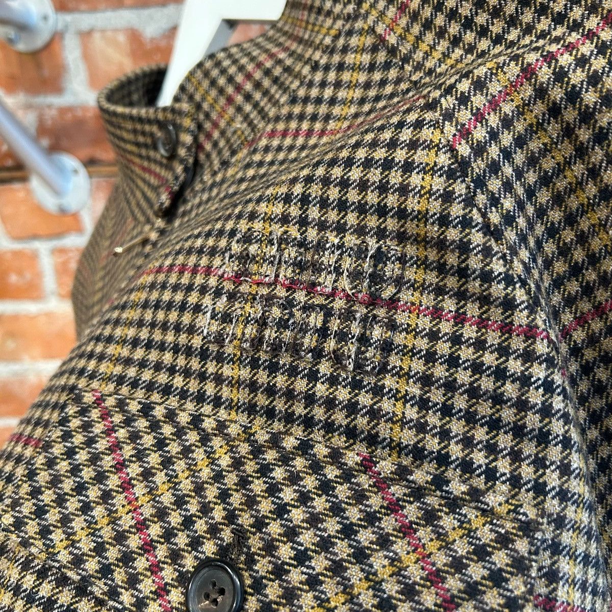 Miu Miu MIU MIU FW25 HOUNDSTOOTH CHECK BLOUSON JACKET ‘BROWN’ Size US L / EU 52-54 / 3 - 3 Thumbnail