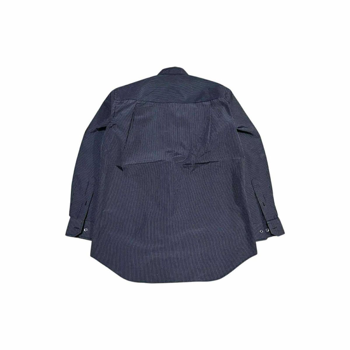 Kansai Yamamoto 🔥Vintage Kansai Yamamoto Black Striped Band Collar Shirt Size US M / EU 48-50 / 2 - 12 Thumbnail
