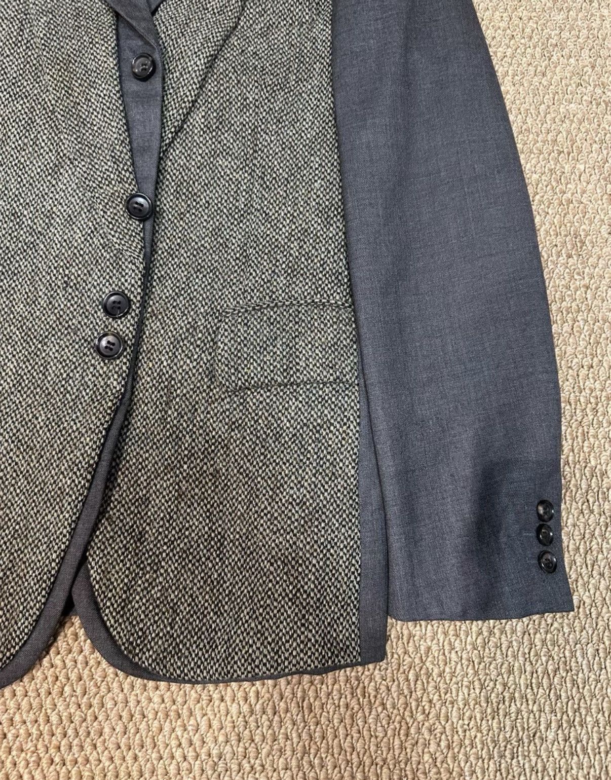 Comme des Garcons Comme des Garçons Grey Paneled Blazer K23 Size US XS / EU 42 / 0 - 3 Thumbnail