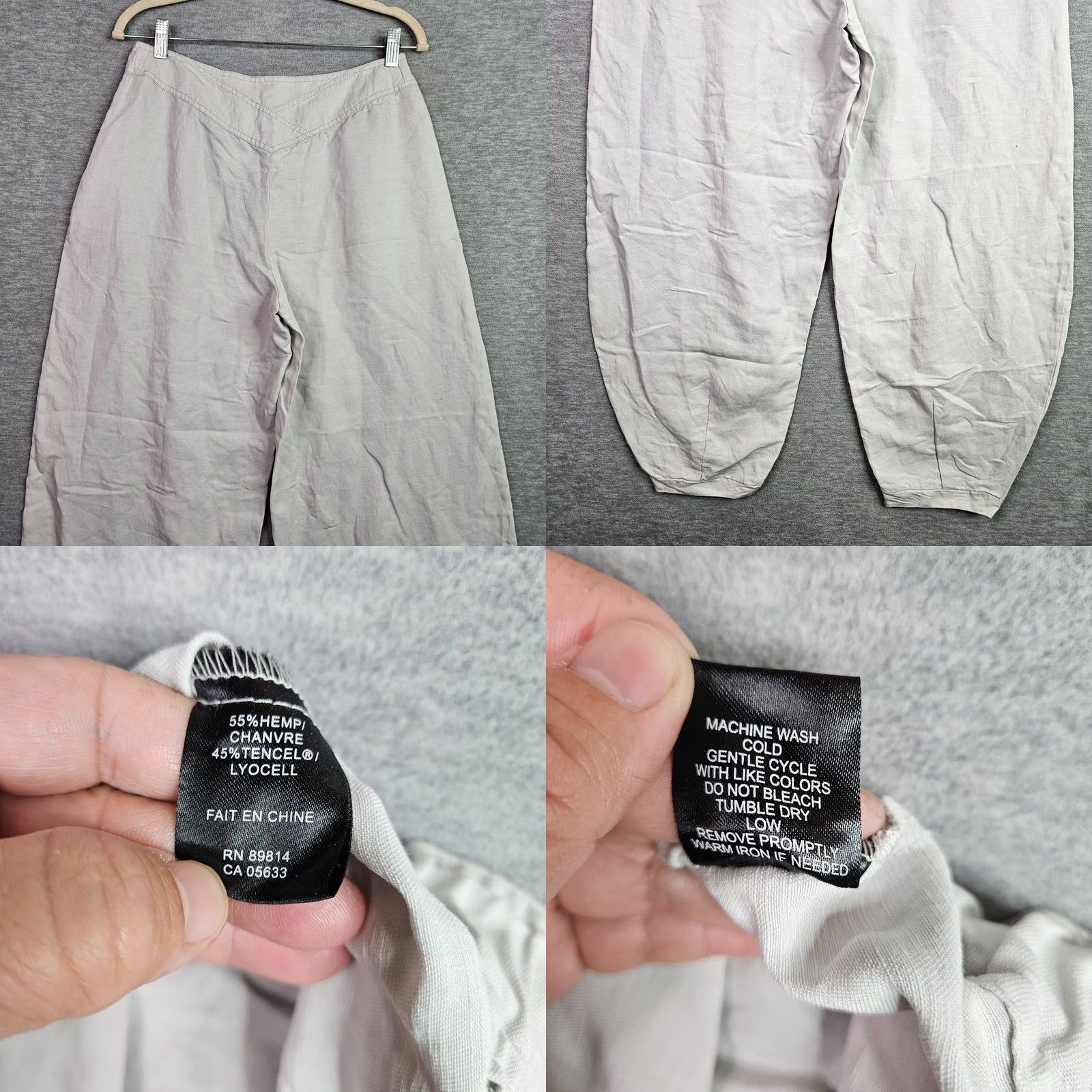 Vintage Stella Carakasi Womens Sz S Ivory White Casual Lightweight Tapered Pants NWT Size 28" / US 6 / IT 42 - 8 Thumbnail