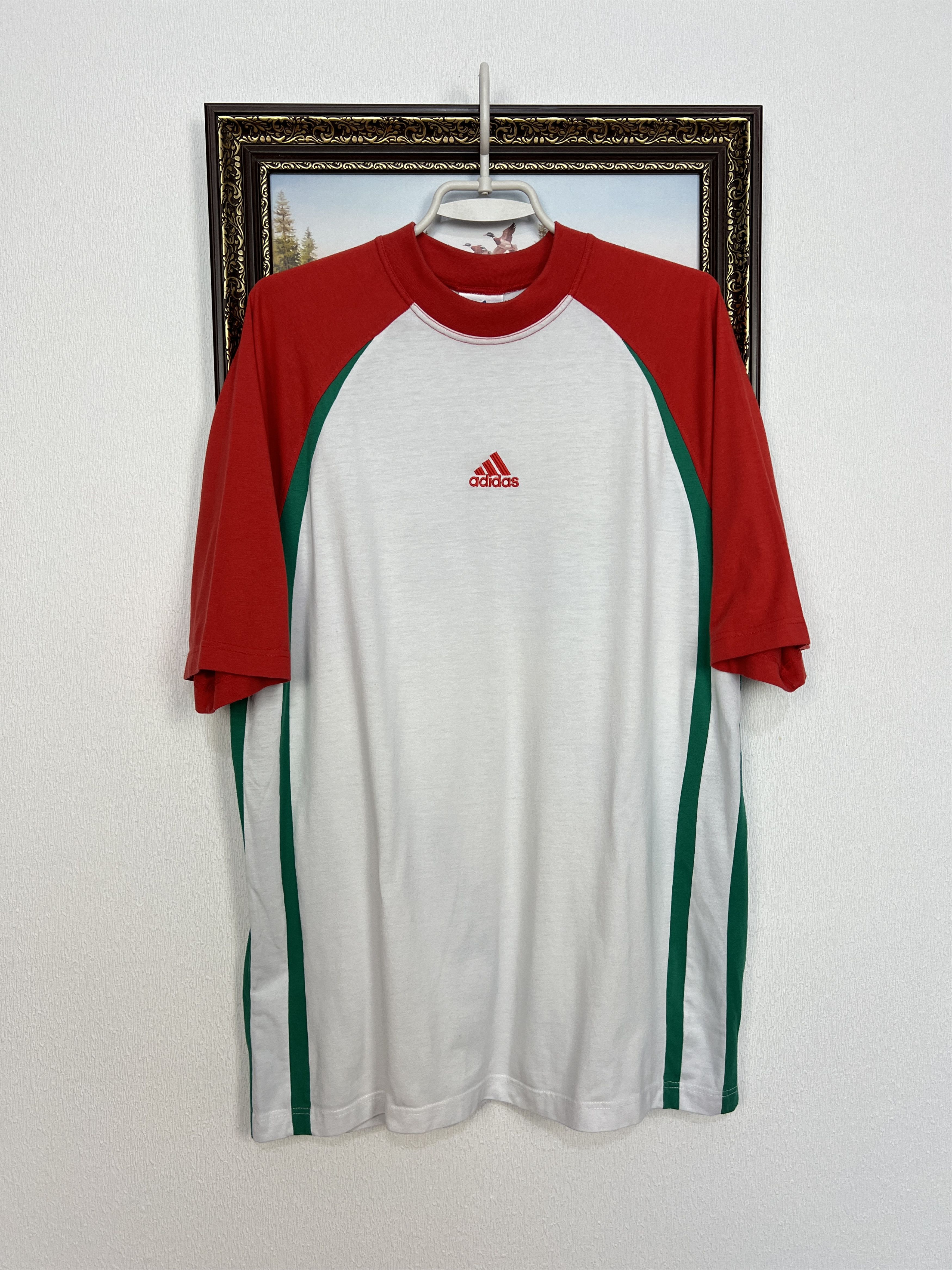 Adidas Vintage 90's Hungary Football Train Polo Shirt Soccer Jersey Size US L / EU 52-54 / 3 - 1 Thumbnail
