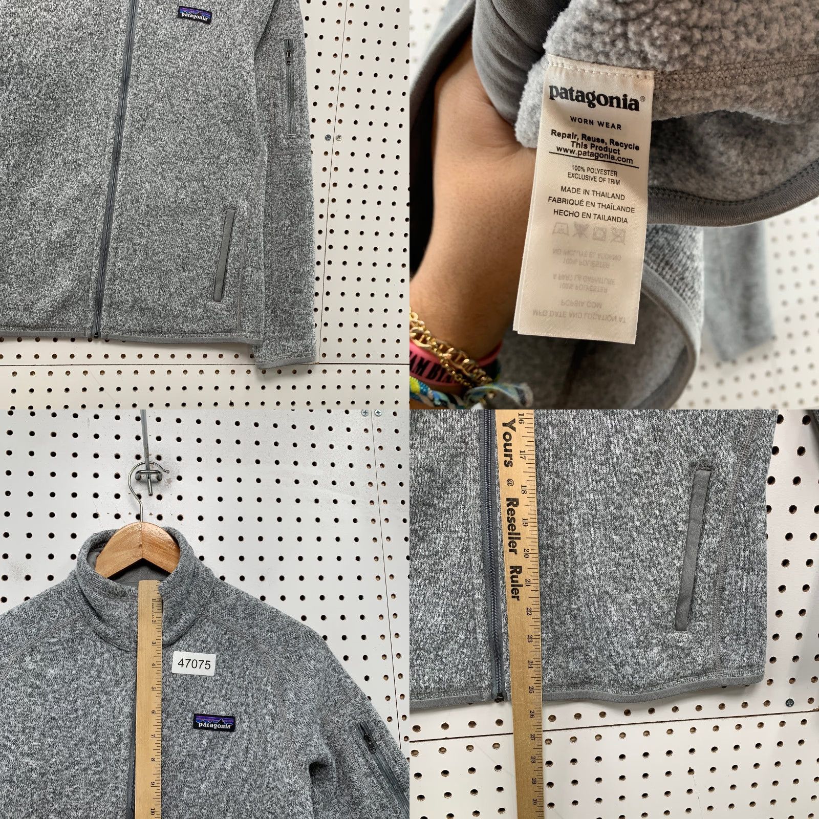 Patagonia Patagonia Better Sweater Jacket Womens Medium Gray Bravo Embroidered Size M / US 6-8 / IT 42-44 - 8 Thumbnail