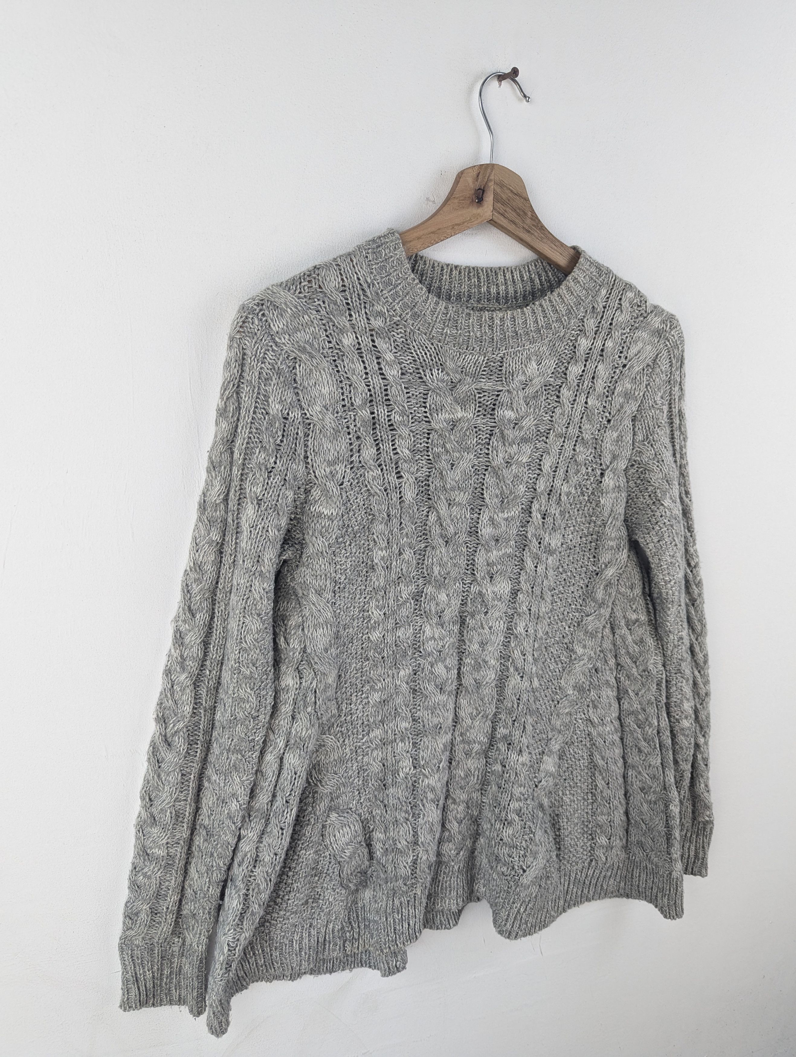 Aran Isles Knitwear × Japanese Brand × Vintage Vintage Knit Sweater Pattern by Raf Raf Size M / US 6-8 / IT 42-44 - 3 Thumbnail