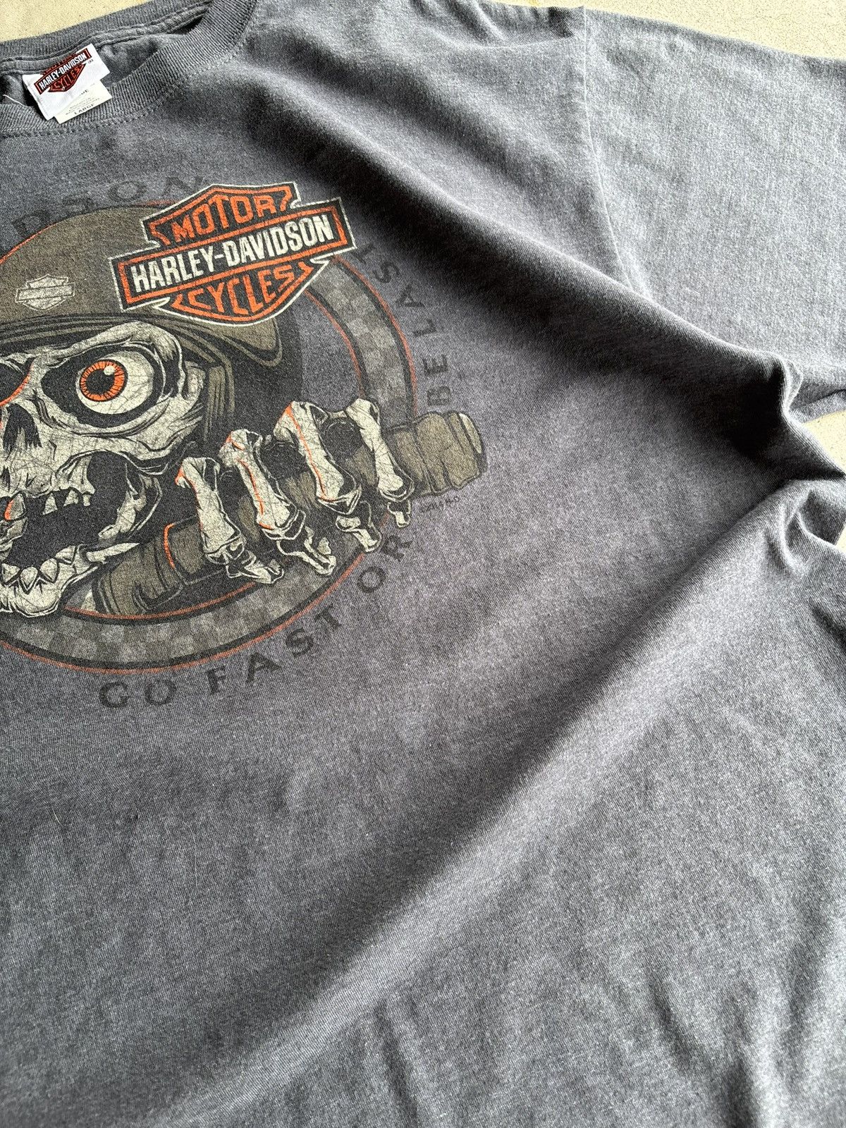 Harley Davidson Vintage Harley Davidson Skull Jester Dublin Ireland Bike Tee Size US L / EU 52-54 / 3 - 4 Thumbnail